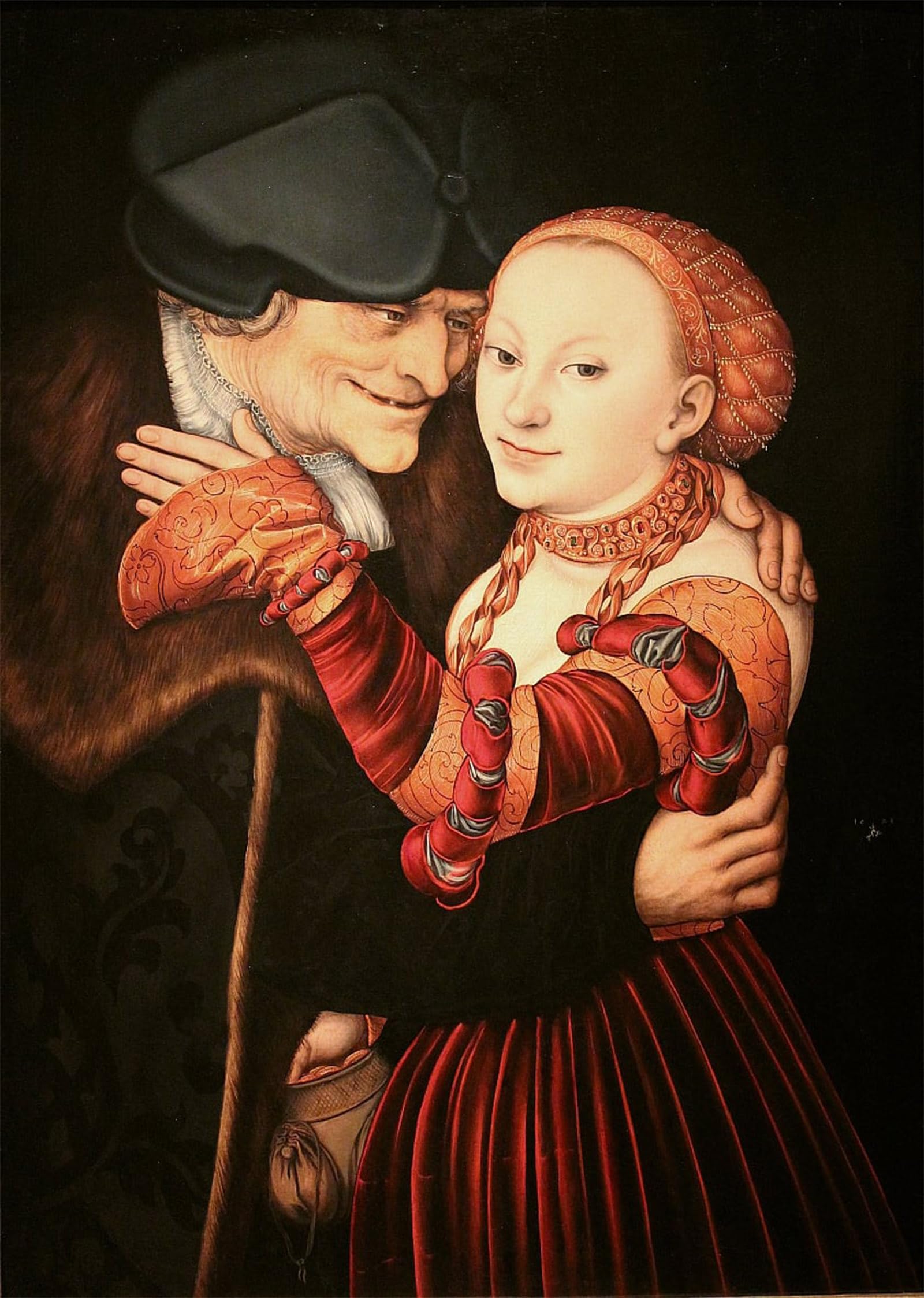 ARTXLXXBN Famous Painting Art Wall Decor Abstract Art Picture Study with Animal by Lucas Cranach the Elder Animal Pictures for Home Decor 60x90cm
