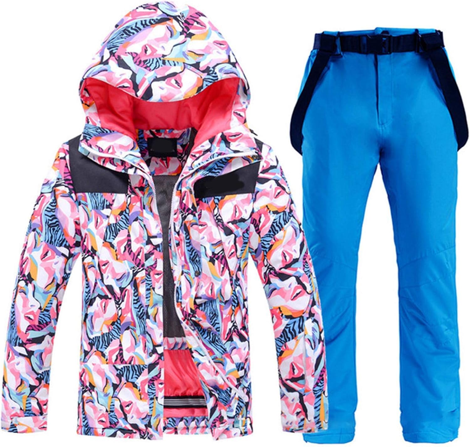 watersouprty Womens Ski Suit Snow Suit Women Ski Jackets Snowboard Jacket Ski Coat and Pants Set