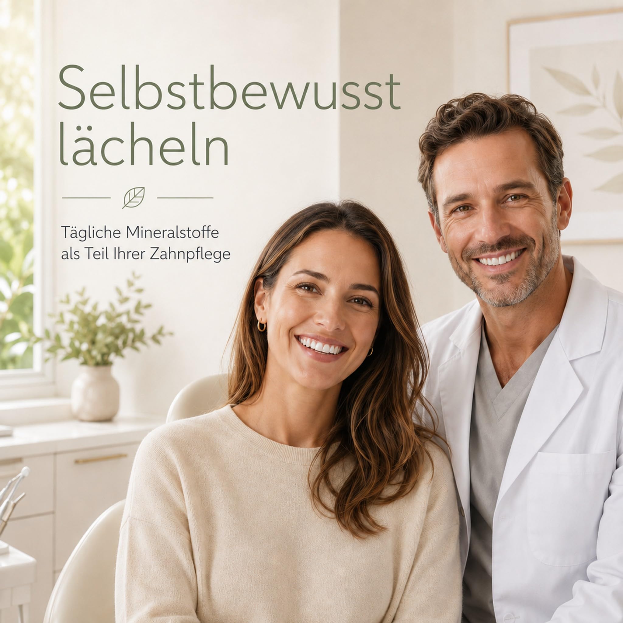 Implant Care, Nahrungsergänzung mit Mineralstoffen für normale Zähne & Knochen, mit Calcium, Magnesium, Zink & Spurenelementen, 1 Tablette täglich, leicht zu schlucken, 30 Stück