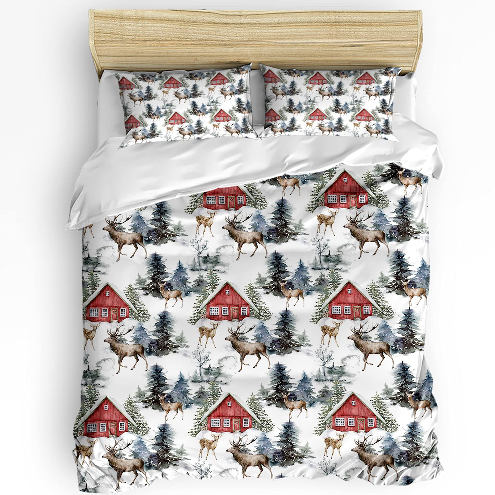 HELLOWINK Duvet Cover 3 Piece Bedding 