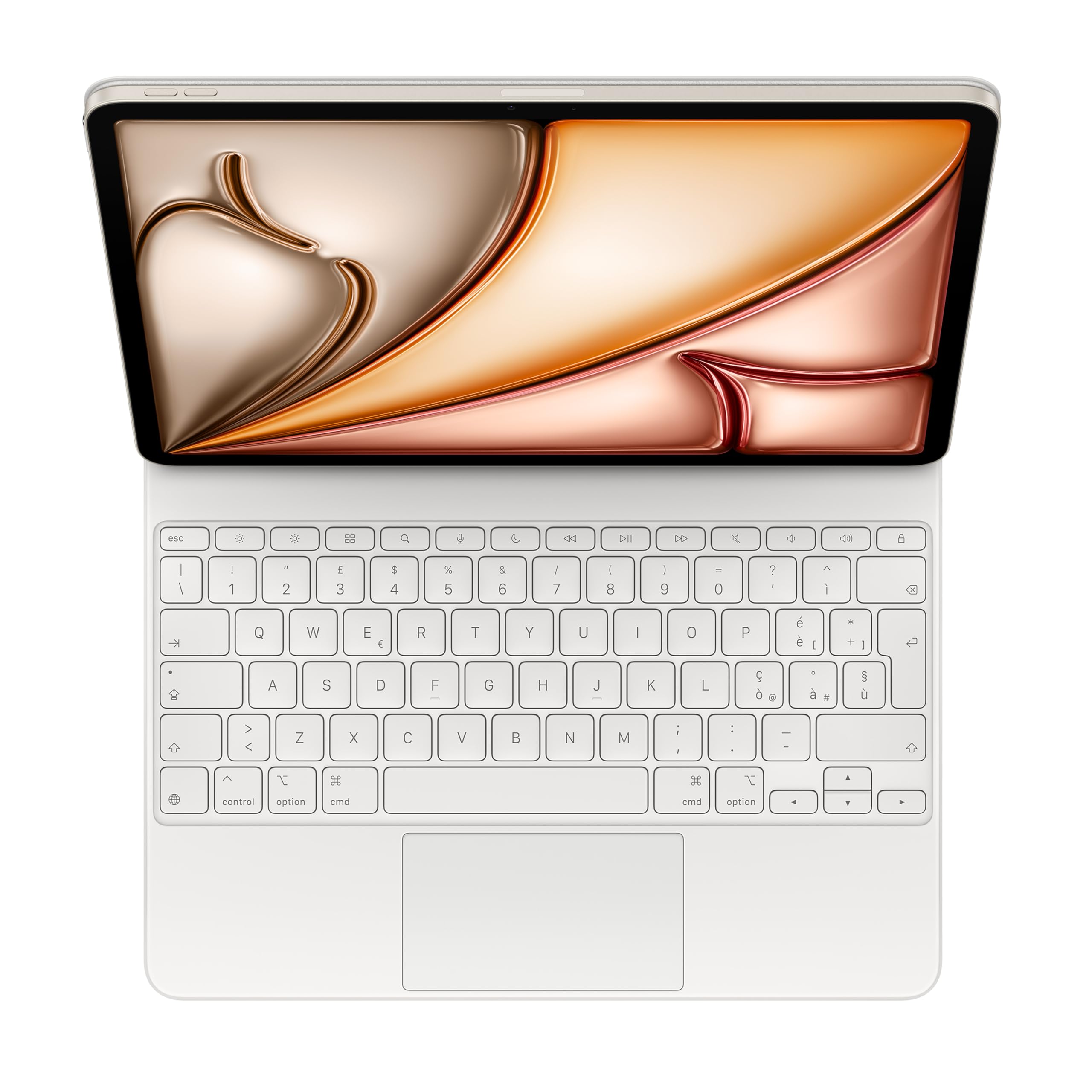 Apple Magic Keyboard per iPad Air 13'' (M3) e iPad Air 13'' (M2), comodissima per scrivere e con trackpad integrato, Italiano - Bianco