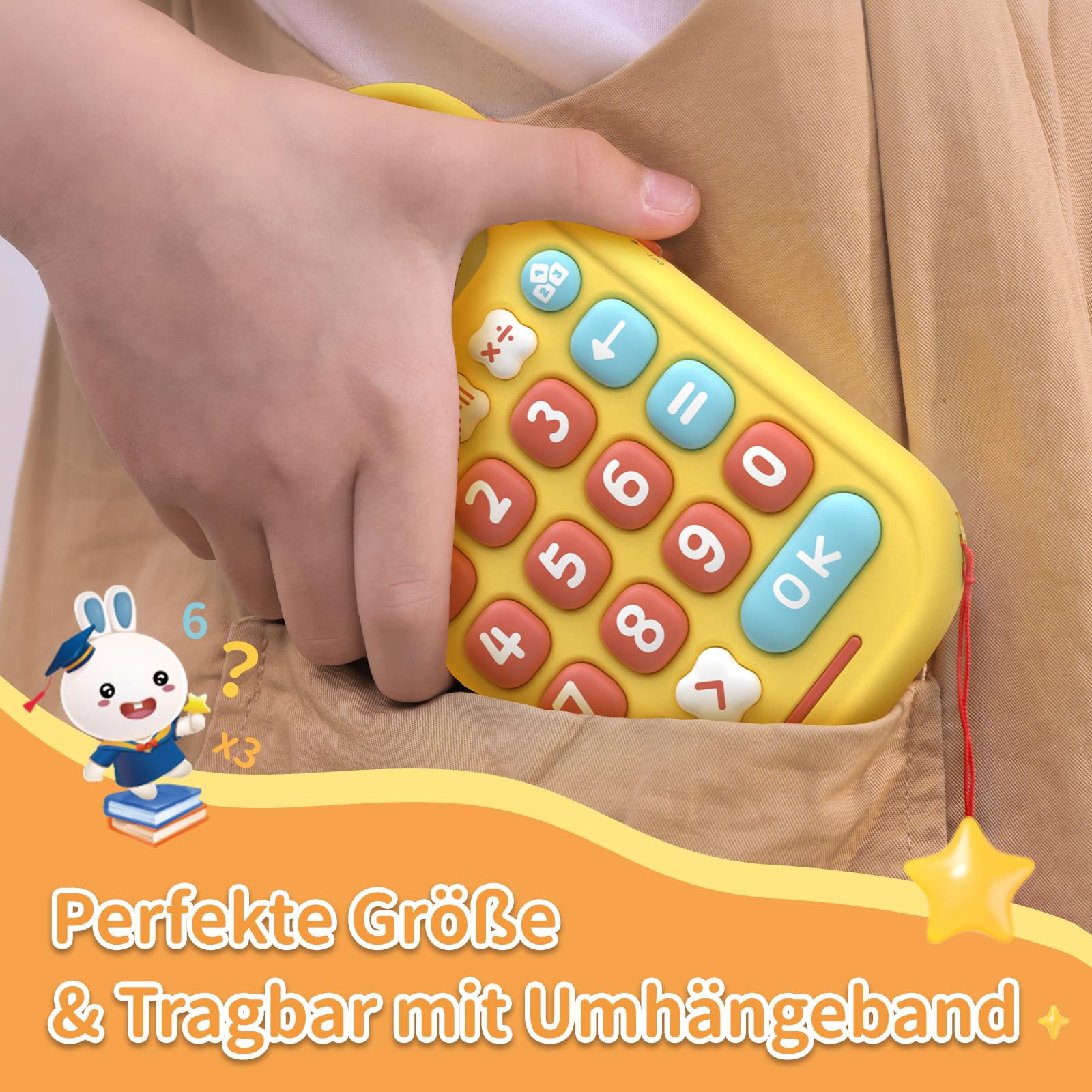 alilo Mathespiel für Kinder 5-12 Jahre, Elektronischer Kopfrechnen Trainer für Addition, Subtraktion, Multiplikation & Division, Interaktives Mathetrainer mit 19 Spielen, 5 Modi & 50.000 Aufgaben