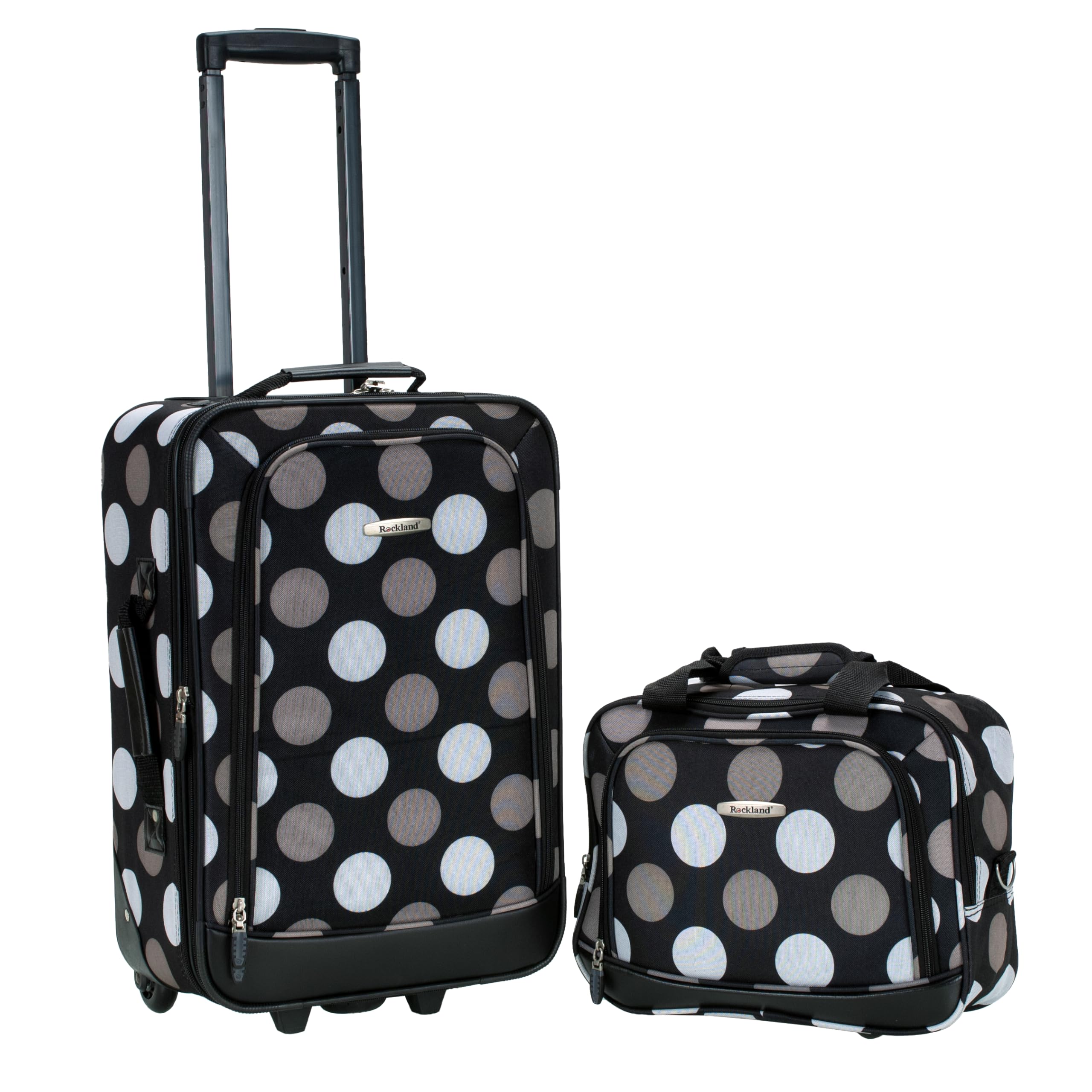 Rockland Fashion Softside Upright Luggage Set, Color, One Size, Fashion Softside Upright Luggage Set
