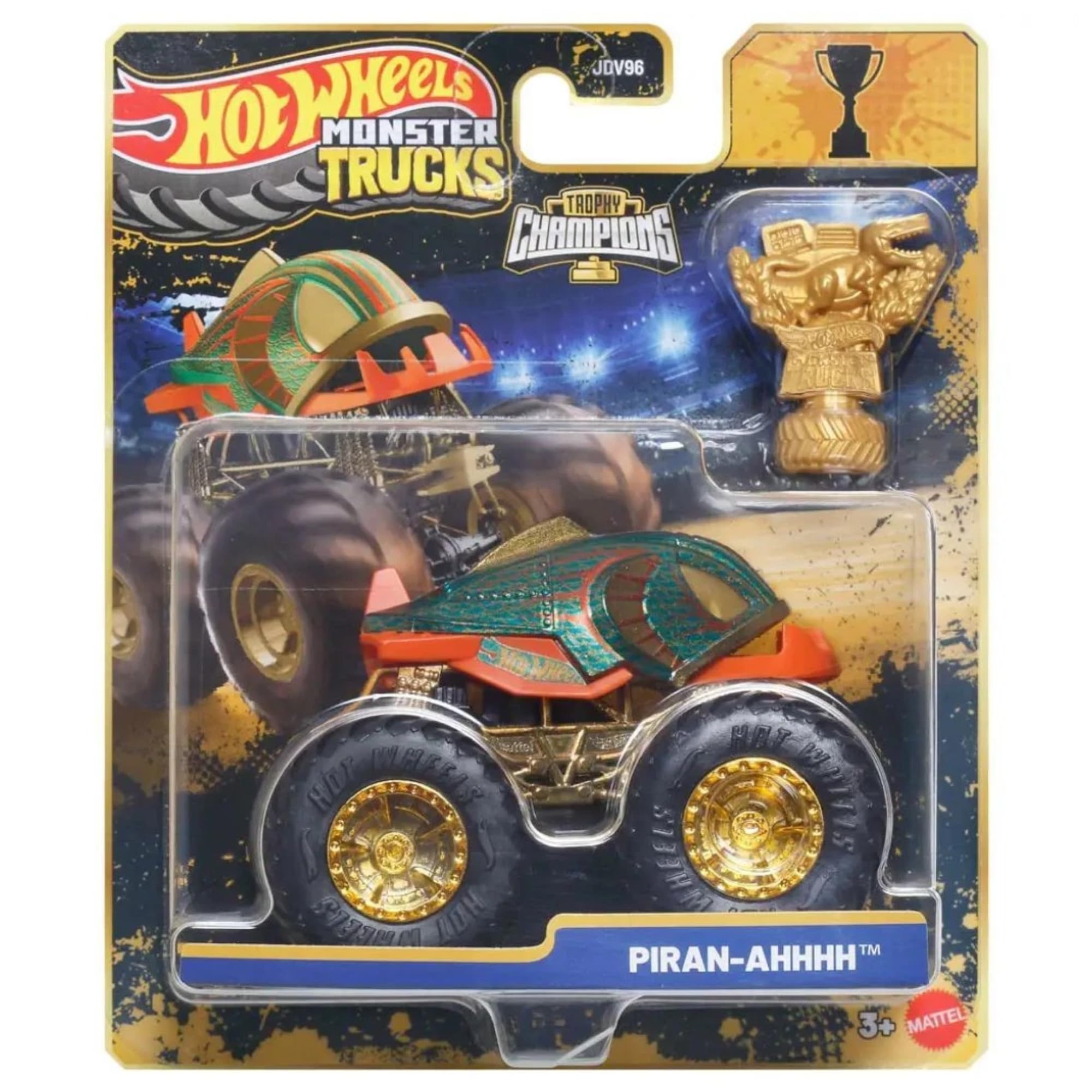 Hot Wheels Monster Trucks - (Trophy Champions Piran-ahhhh - JMV70) — image 1