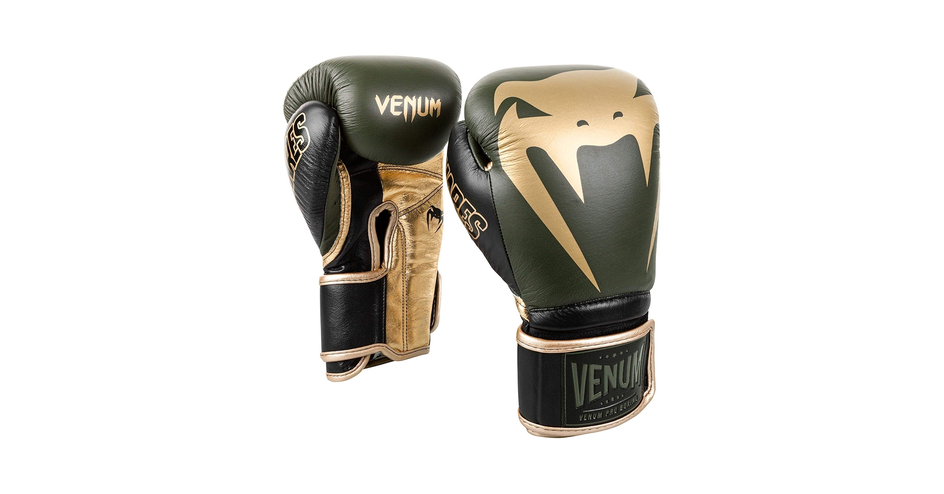 ボクシング VENUM GIANT 2.0 PRO BOXING GLOVES 12oz Venum Giant 2.0 Pro Boxing Gloves Velcro - Khaki/Gold - Venum