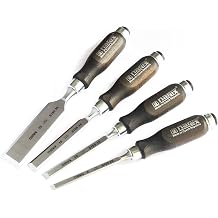 Narex Wood Chisel Set of 4 8/10/16/32 with Dark Handle