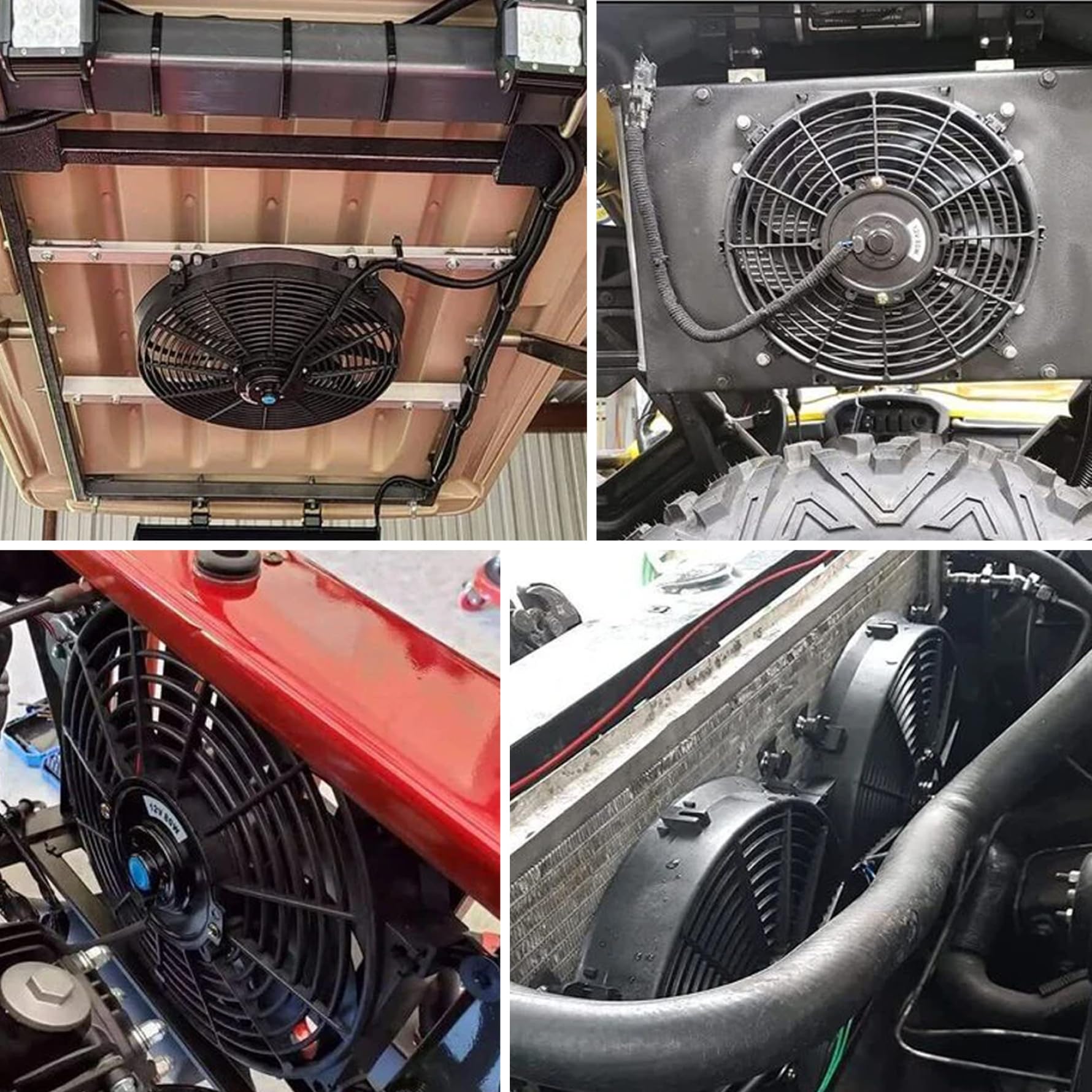 EVGATSAUTO Ventilateur 35 Mm, Ventilateur RC 35 Mm, Ventilateur de Refroidissement de Moteur 35 Mm 8,5 V/21 000 Tr/min pour Moteur Balais détecté 1/10