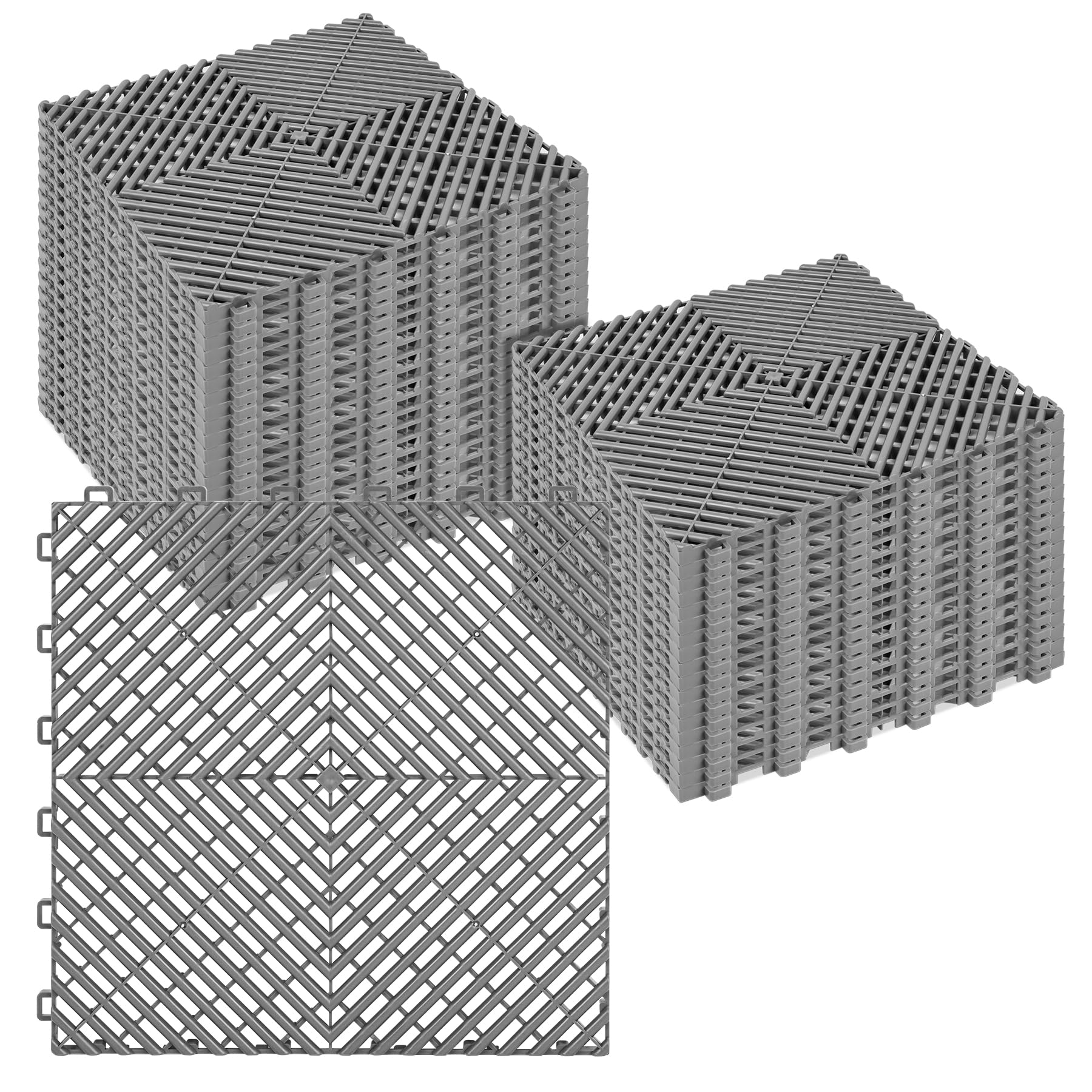 ToLanbbt Interlocking Drainage Tiles 12" x 12" Modular Interlocking Cushion