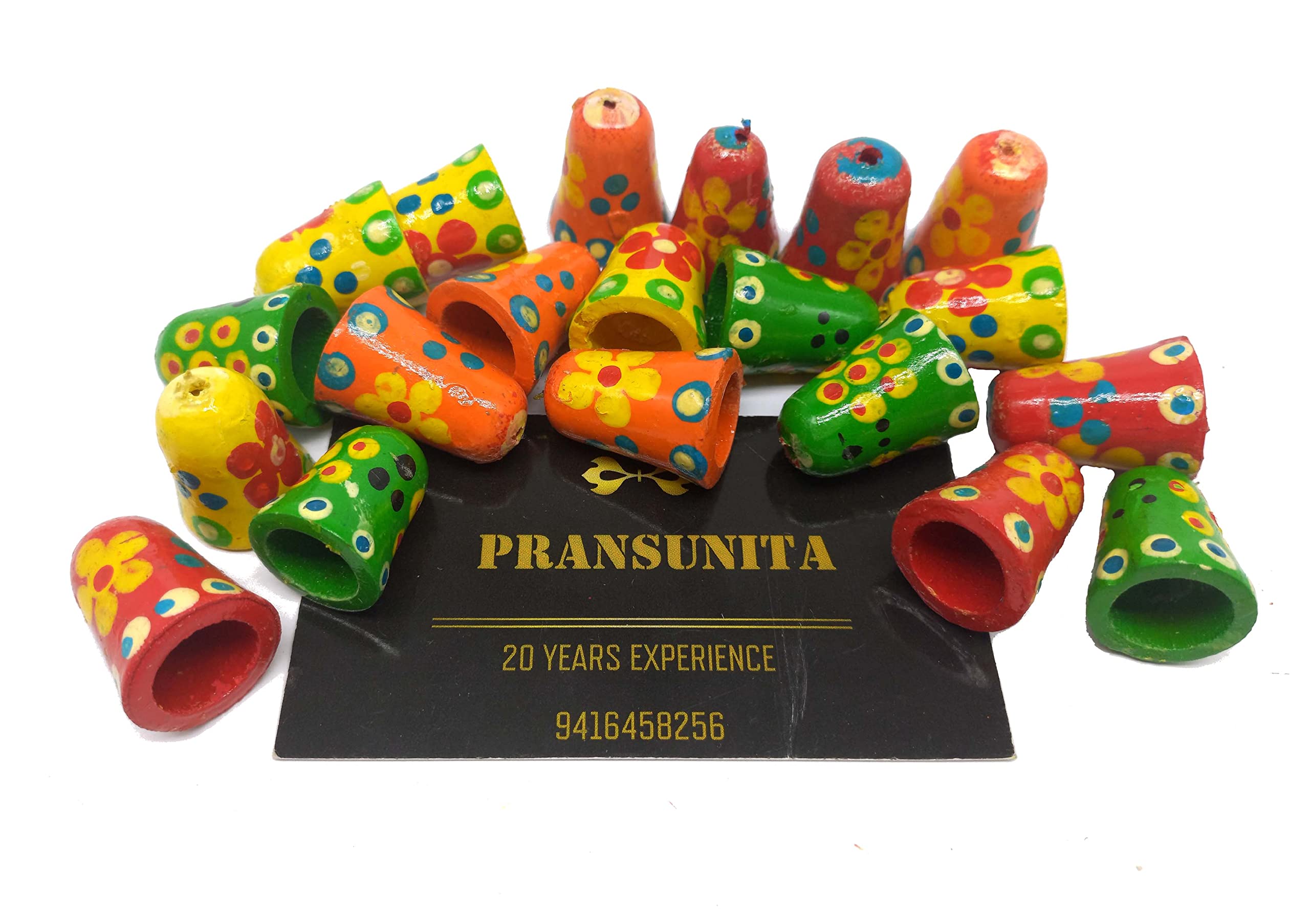 VARDHMAN Wooden Bells Beads for Jewellery Making, Dresses, Beading, Art and Crafts Work (2.5 cm, Multicolour) -20 Pieces (B0821RWHBT) Amazon Price History, Amazon Price Tracker