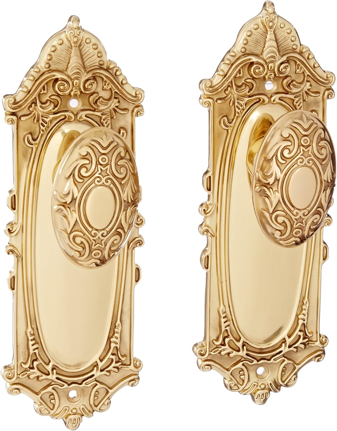 Nostalgic Warehouse Victorian Oval Door Knob With Plate