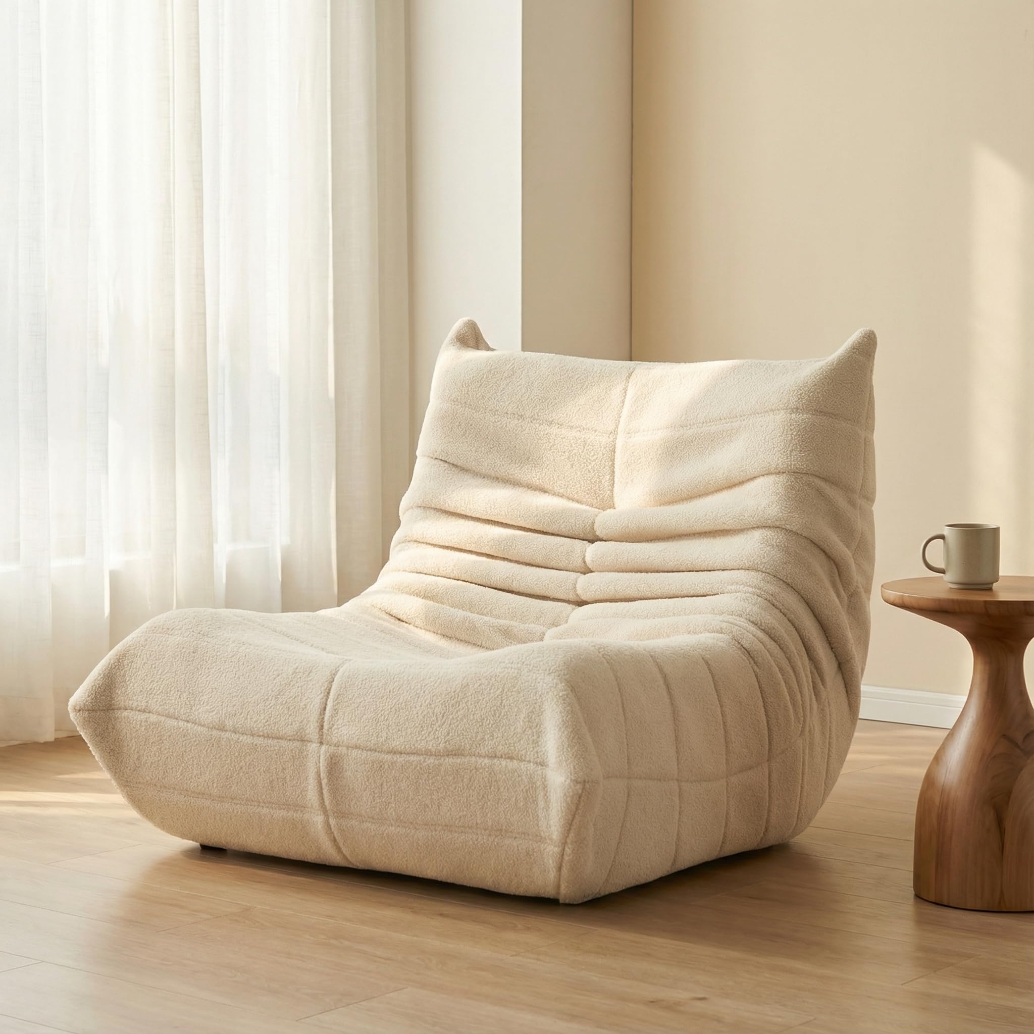 KeepGoon Chaise de sol pliable - Canapé paresseux - Chaise de méditation - Pouf - Canapé de sol - Fauteuil de relaxation - Coussin thaï pour les loisirs, la méditation pour la maison ou le bureau -
