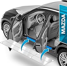 uProtect Car Door Sill Protector for Mazda CX-60 I 2022-2025 - Protective Film Car Door Accessories Trim Paint Protection Film Transparent