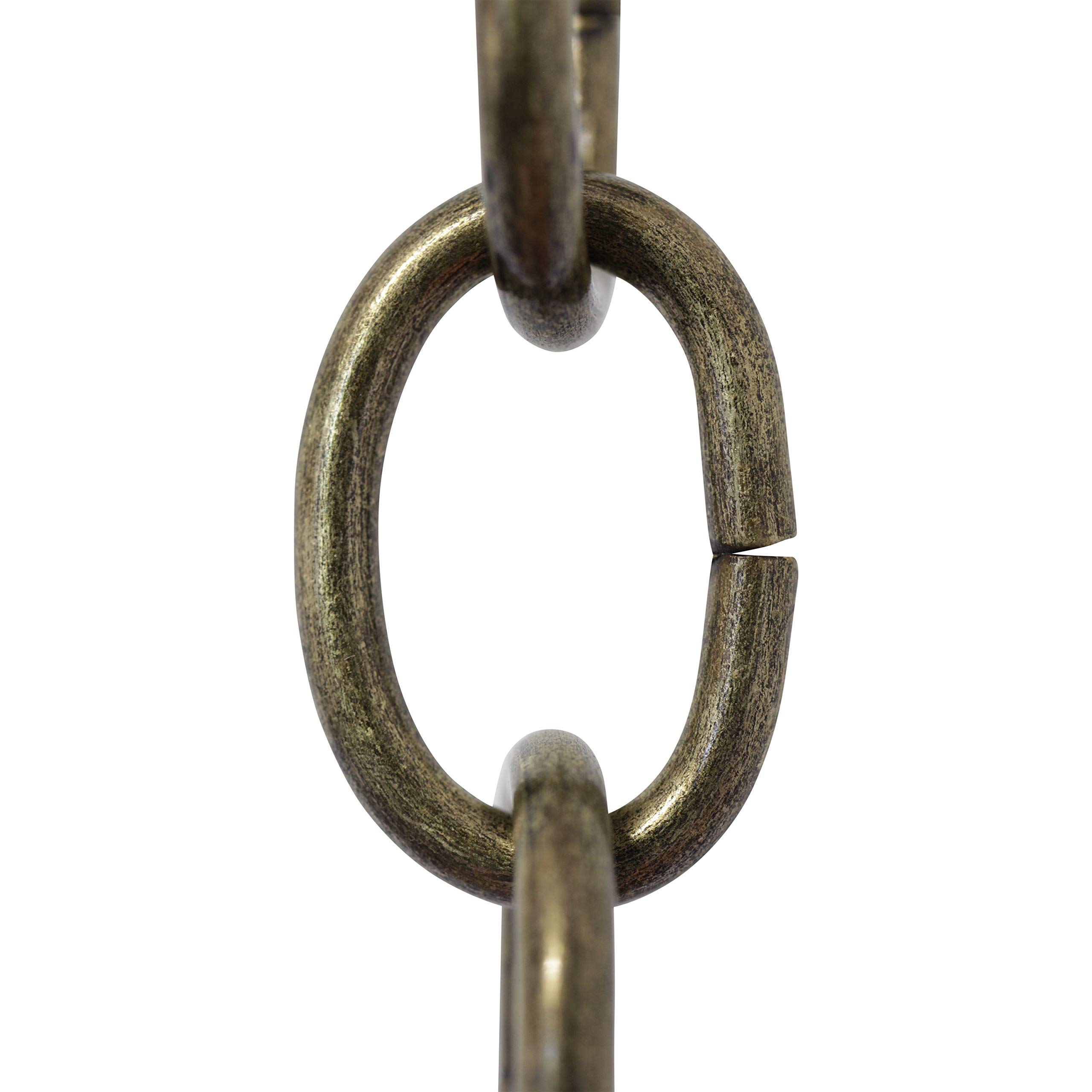 RCH Hardware CH-S56-11S-AB-3 Steel Chandelier Chain, Antique Brass (3 Feet)
