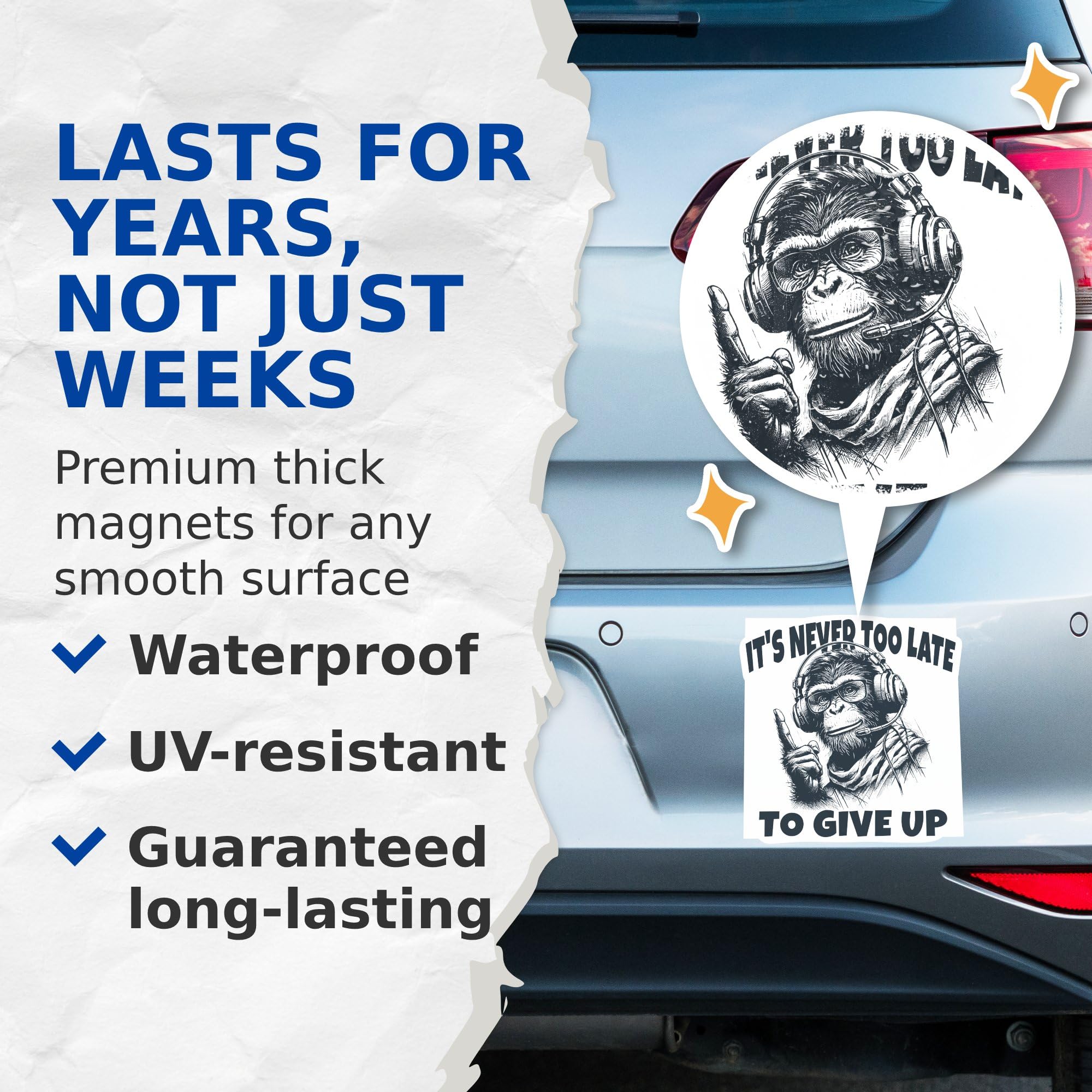 Amazon.com: (2 Pack) It's Never Too Late to Give Up Magnets