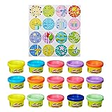 Play-Doh Party Bag, 15 Mini Play-Doh Cans for Kids Party Favors, Trick or Treat Toys, Classroom Prizes, Arts and Crafts Toys for Age 2+, Kids Yellow 15 count