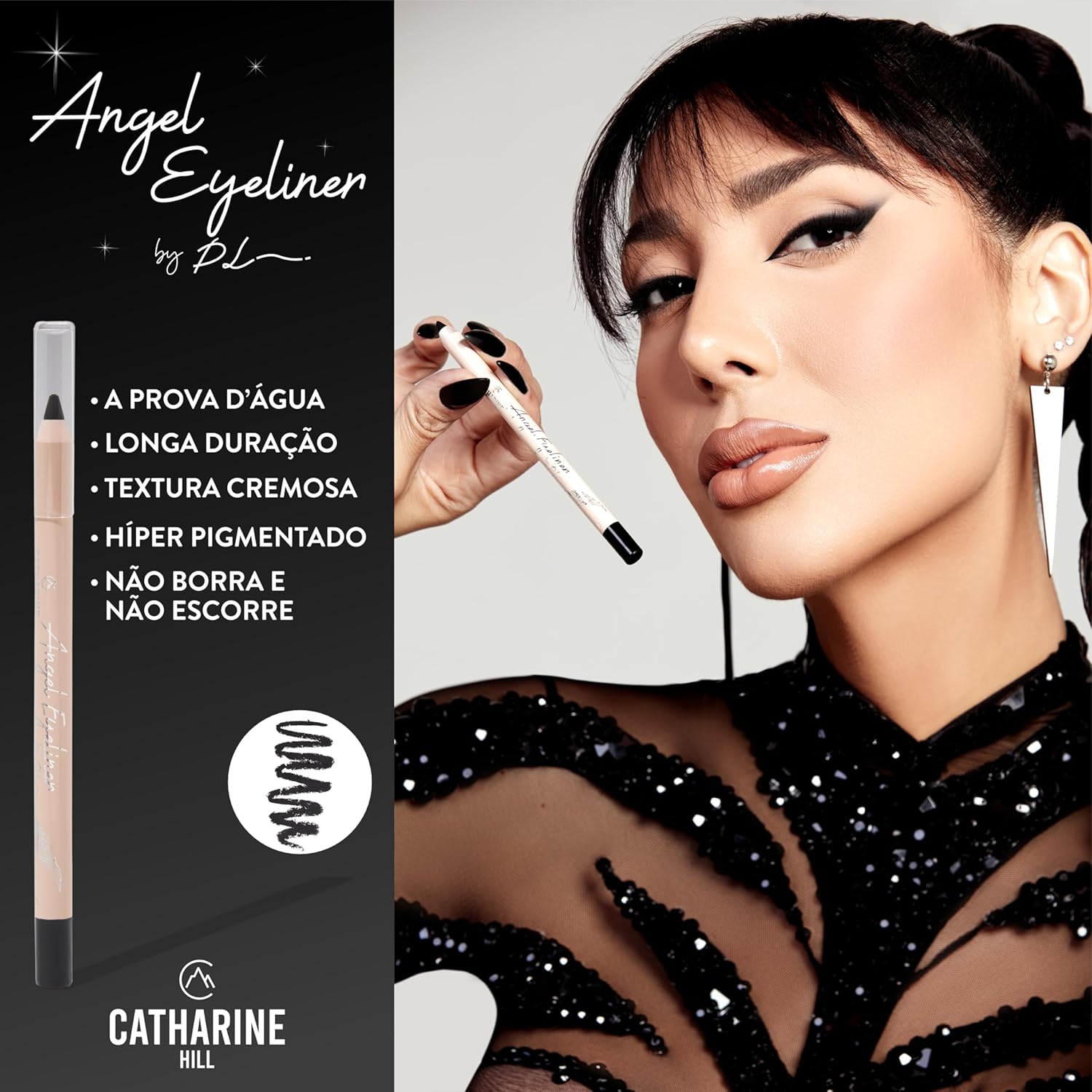 Catharine Hill – Lápis Preto Para Olhos Angel Eyeliner Darkness by Pri Lessa em promoção! Veja a oferta e mais achadinhos de Lápis 5 Hoje é o melhor dia para comprar Catharine Hill – Lápis Preto Para Olhos Angel Eyeliner Darkness by Pri Lessa com aquele preço maroto! Promoção! Aproveite a oferta! 5