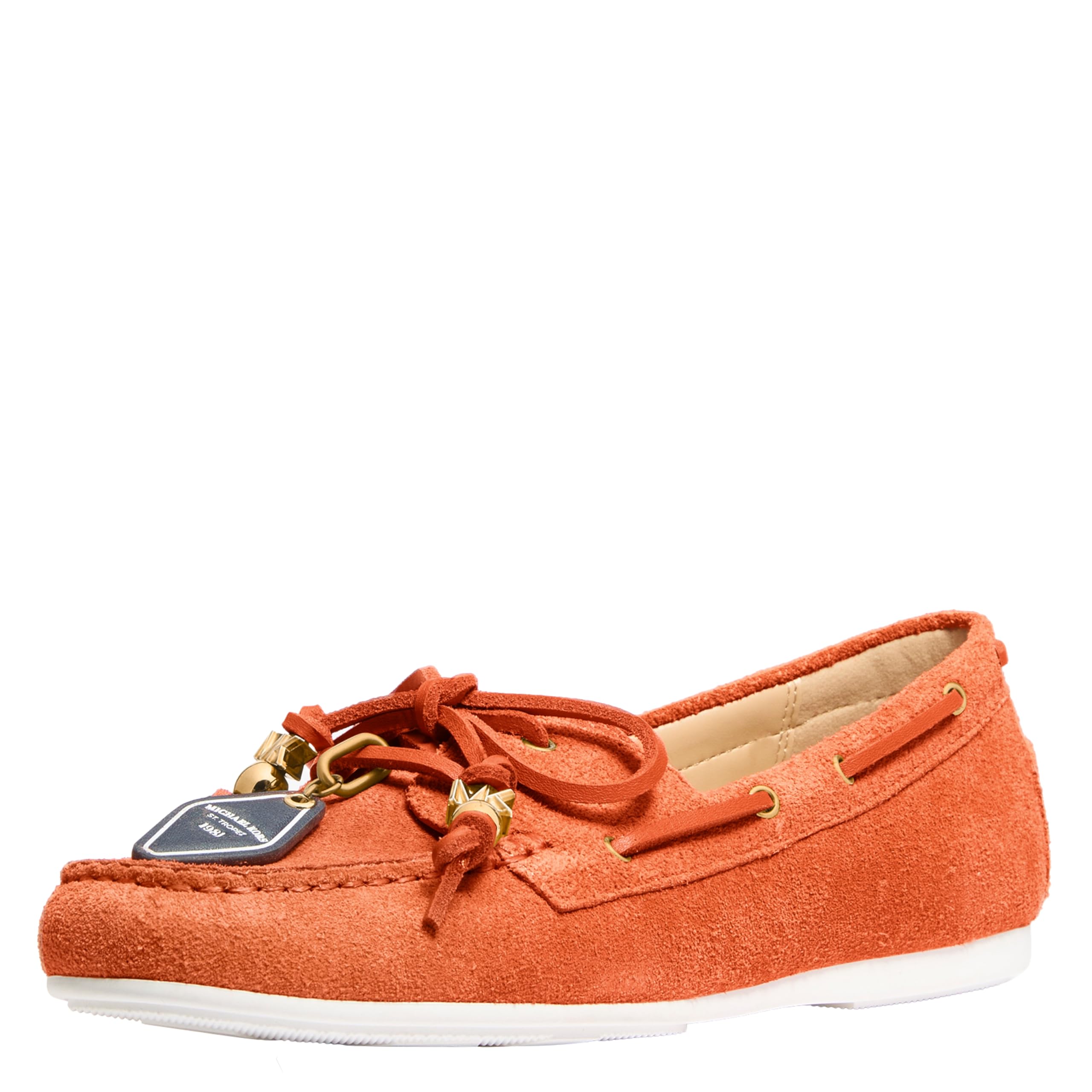 Michael Kors Women's Fallon Moccasins, Gold-Tone Hardware, Mimosa, 10