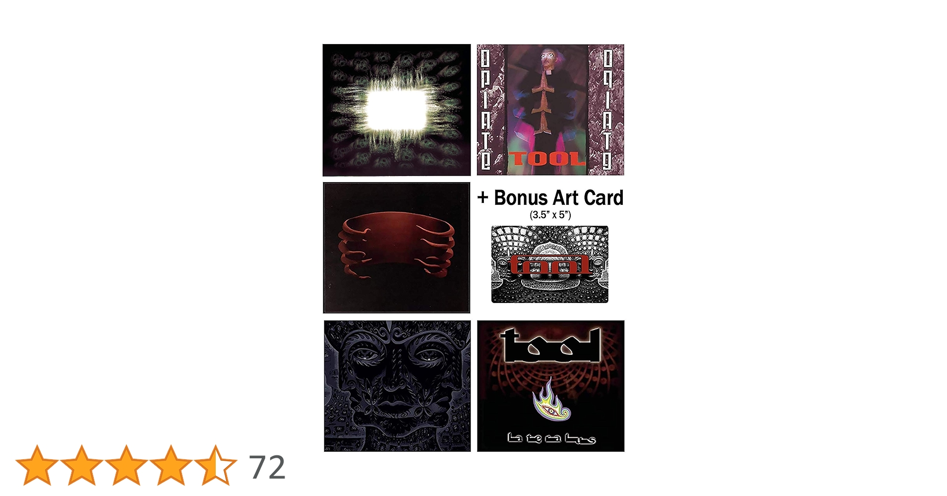 Tool: Complete Studio Album CD Collection with Bonus Art