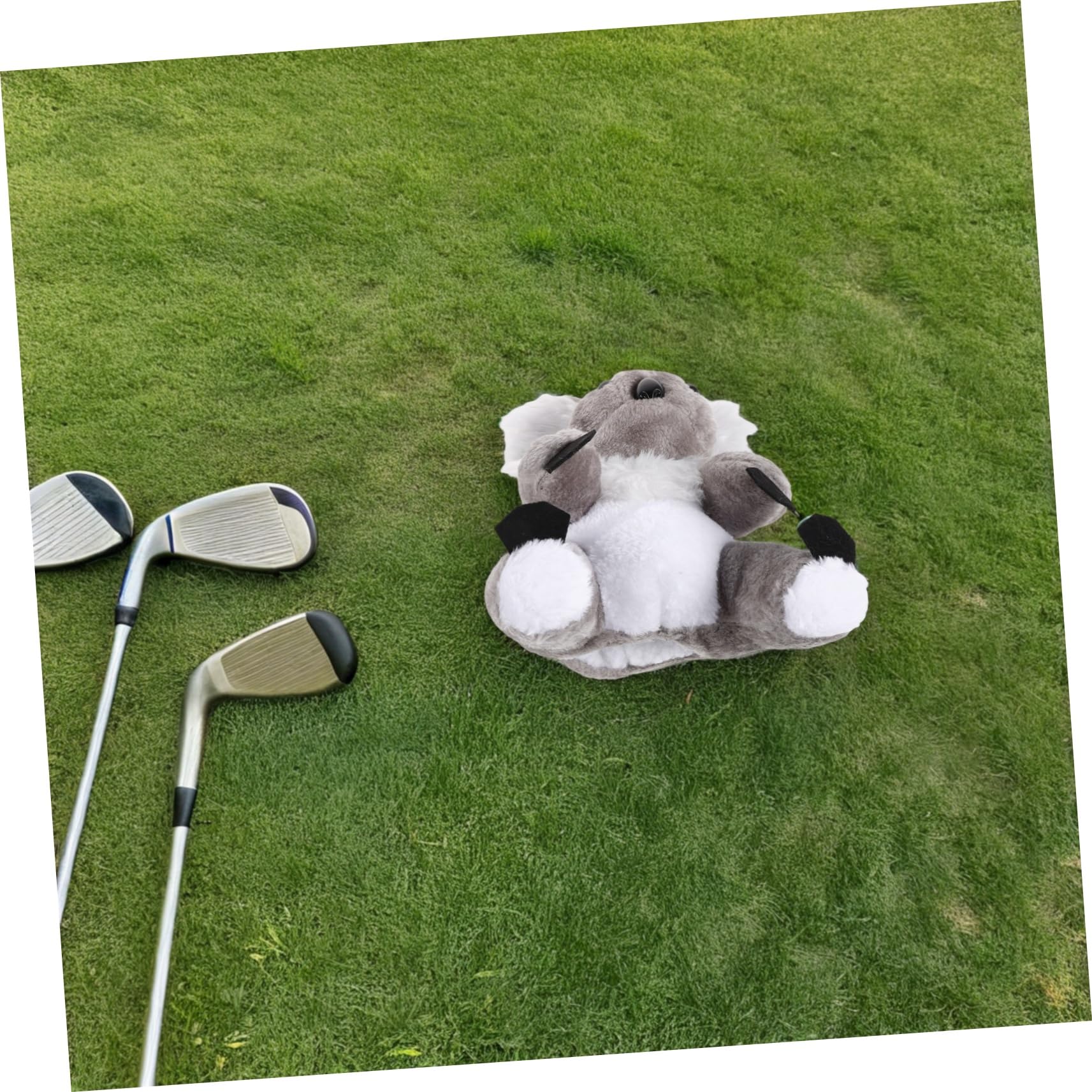 Funda para Putter de Mazo Forma de Animal de Felpa, Protectora y Fácil de Instalar para Palos de Golf de Madera en Campo de Práctica