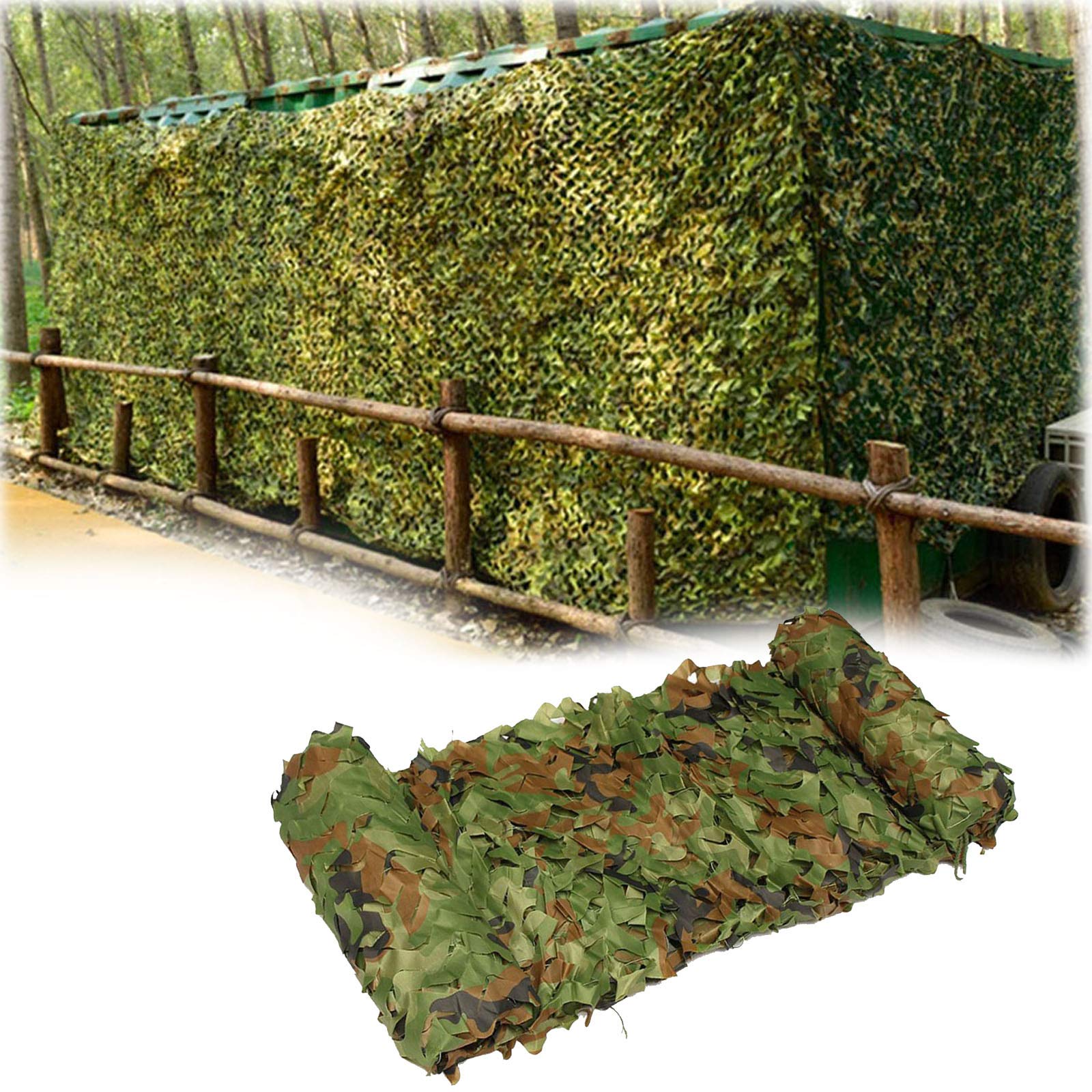 Oudini 2*3M(6.6*9.8Ft) Camo Netting Military Camouflage Net, 210D Oxcloth Shading Sunscreen Net, Camping Camo Netting For Hunting Blinds Hidden Net/2 * 3M(6.6 * 9.8Ft)