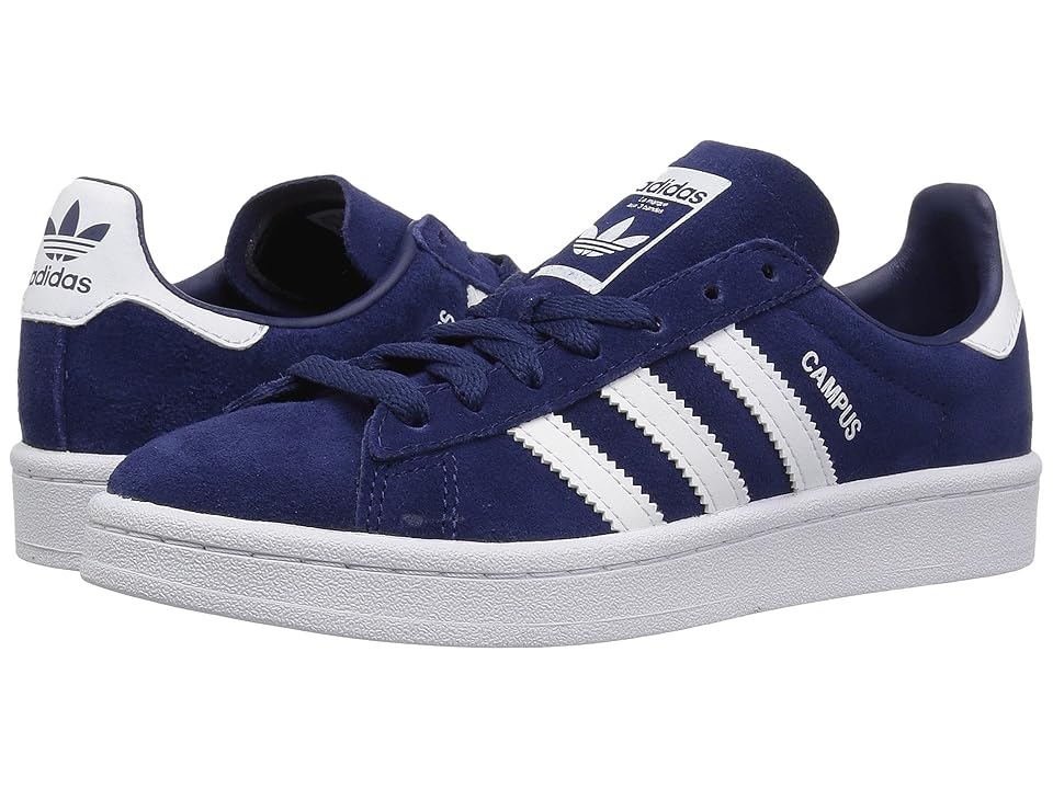 

adidas Originals Kids Campus (Big Kid) (Dark Blue/White/Chalk) Kids Shoes