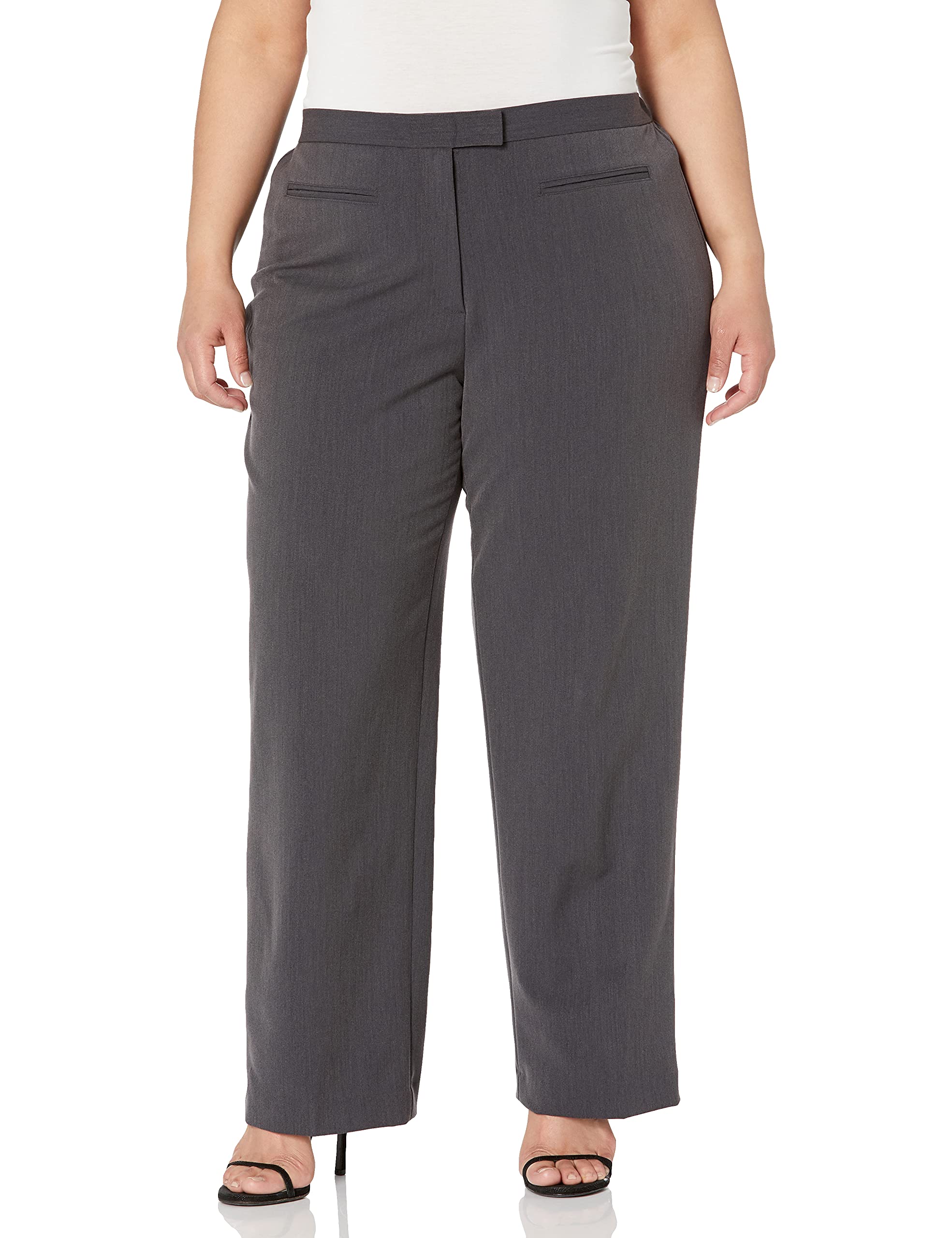 Ruby Rd Womens Plus-Size Plus Flat Front Easy Stretch Pant