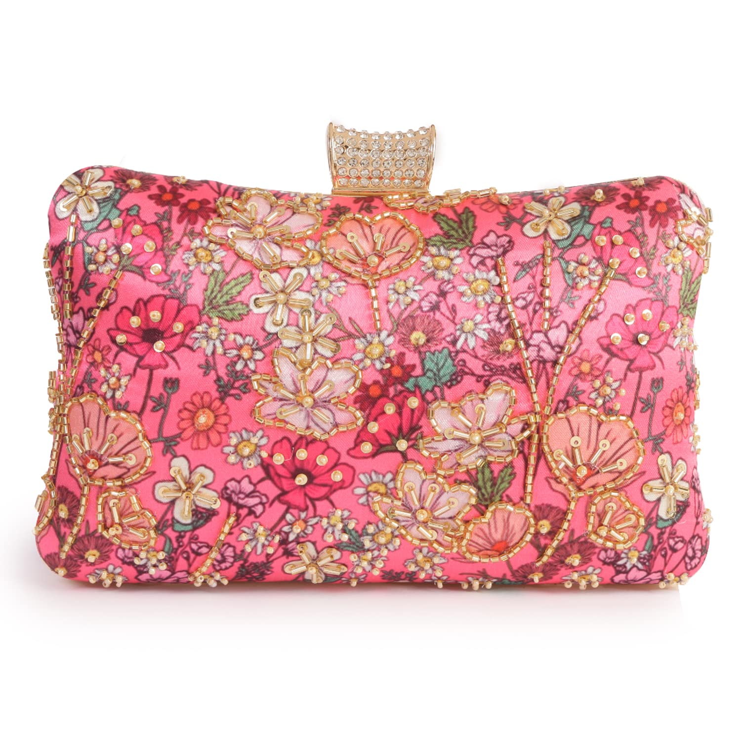 swisni Multicolor printed embroidered clutch bag II Women's Traditional Designer Clutch For Women & Girls II PRINTED EMBROIDERED CLUTCHES-picture-15