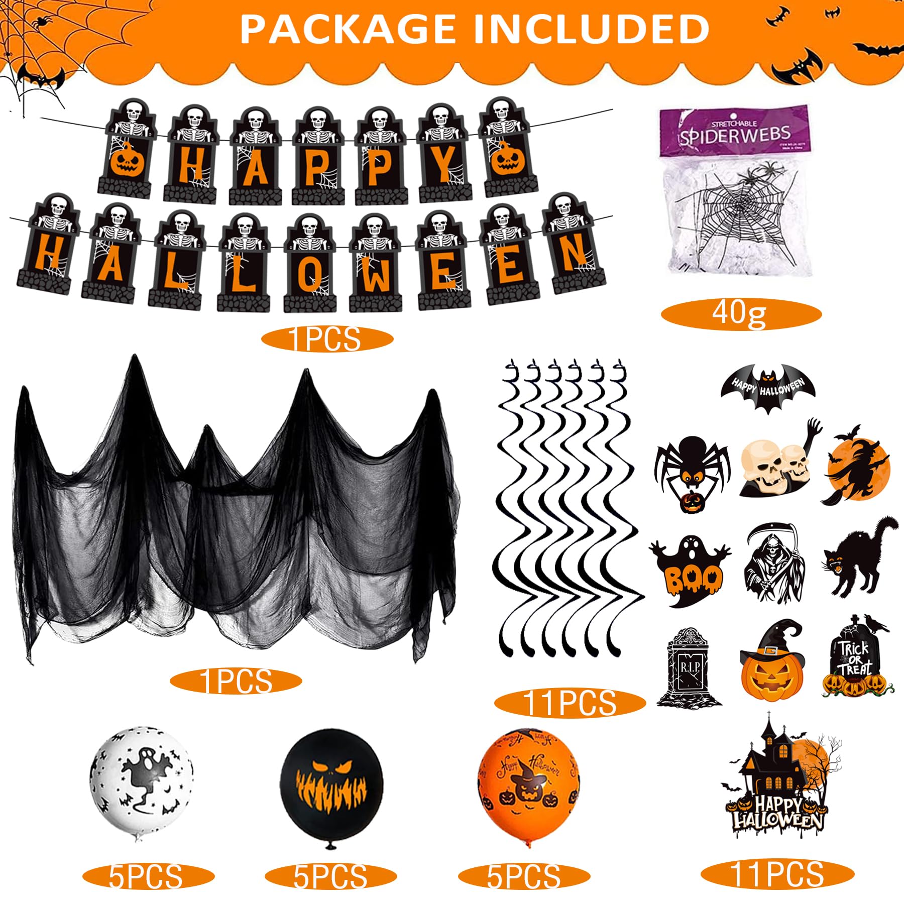 Halloween Hexe Duschvorhang - Gruseliges Design Mit Fledermäusen & Geistern, 180x180 Cm