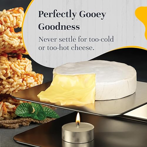 Miniatura 5 de Calentador de queso suave  Placa de calentamiento para queso Camembert y Brie  Complementa tablas grandes o pequeñas de embutidos con tus accesorios