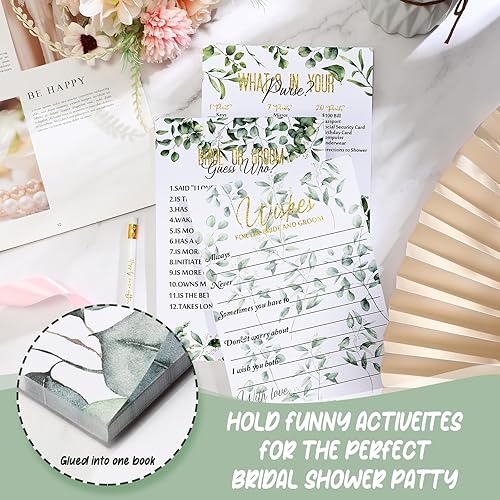 Miniatura 7 de Outus Juego de 220 piezas para despedida de soltera, divertidos juegos de boda, suministros de tarjetas y lápices, accesorios de actividad para