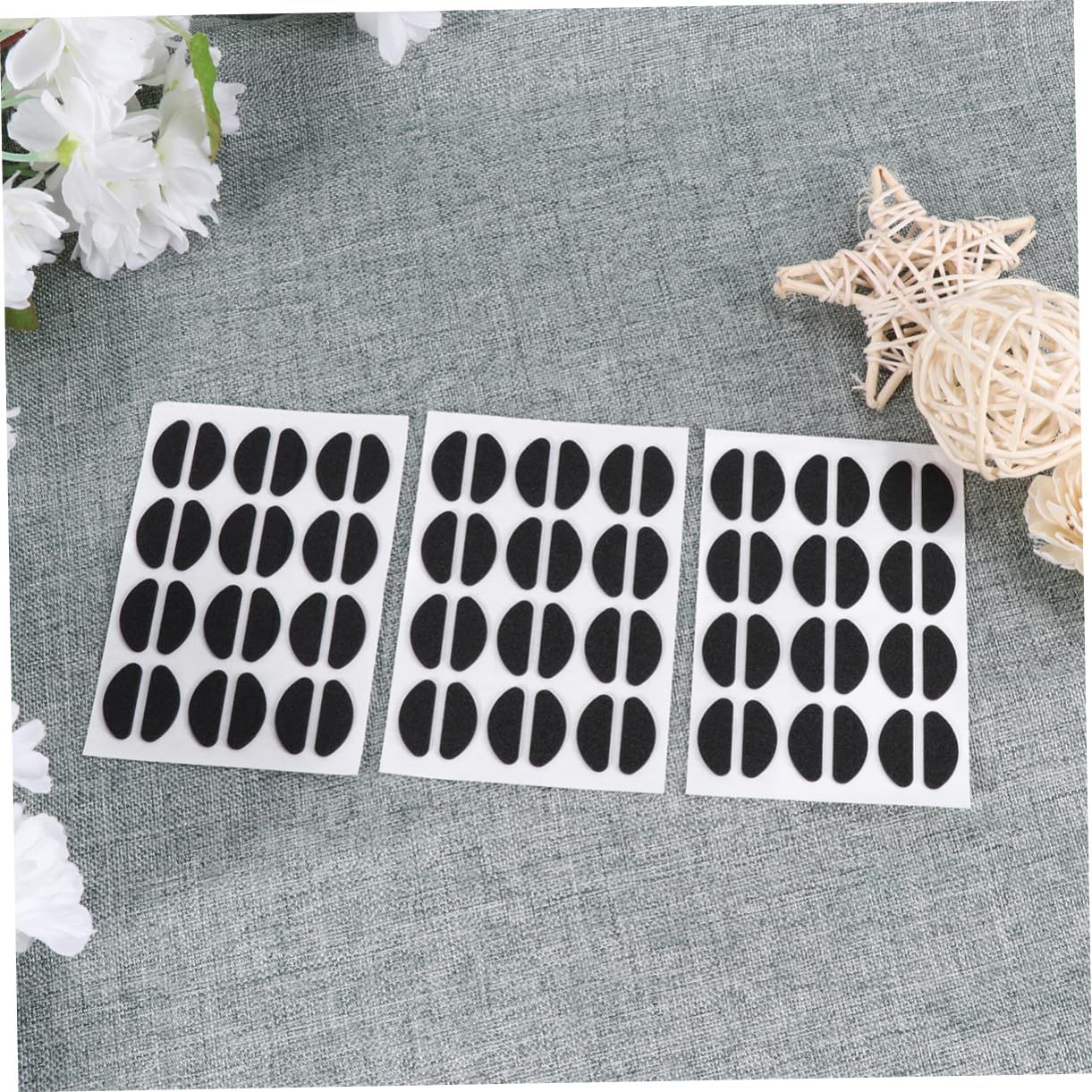 Healeved 3er-Set Selbstklebende Nasenpads Für Brillen Schwarz Bequeme Passform Für Brillengestelle 84 Paar X 3
