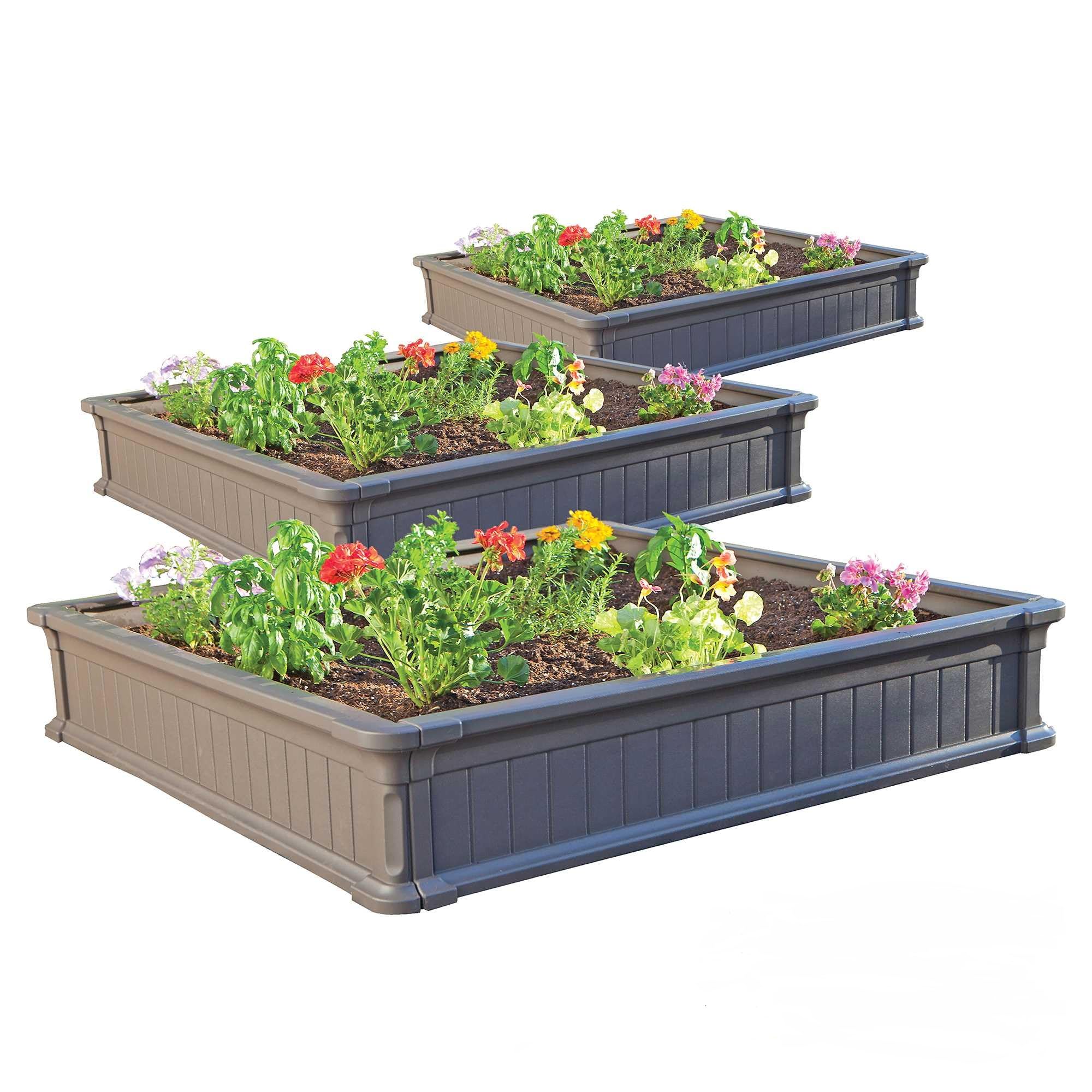 LIFETIME 60069 Raised Garden Bed Kit, 4 x 4'