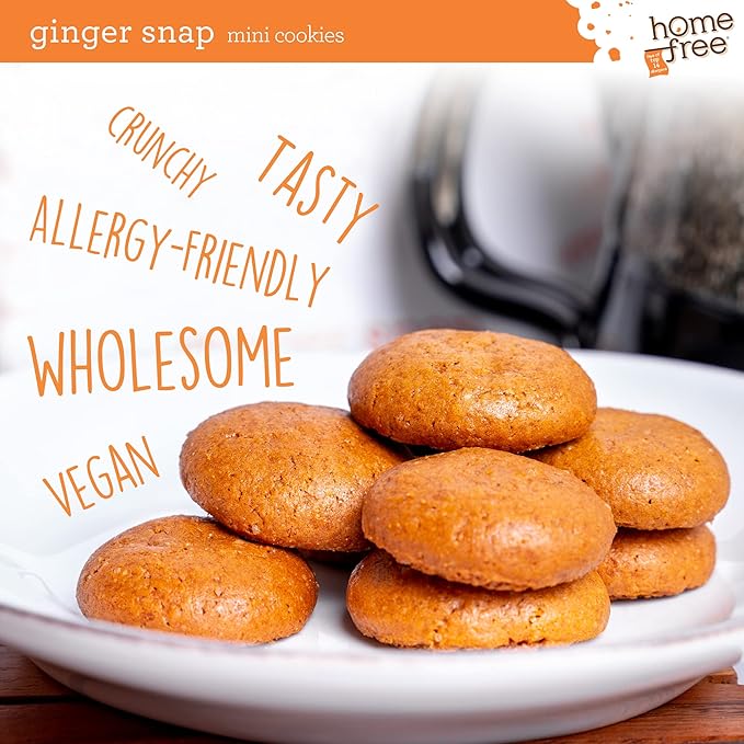 Homefree Mini Galletas de Jengibre Snack Sin Gluten 5 oz miniatura 5