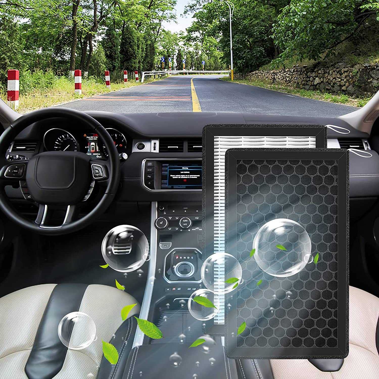 Filtro de aire HEPA para cabina de coche modelo 3 Y, repuesto con kit de herramientas, carbón activado, 4 unids/set