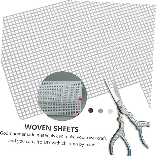 Miniatura 3 de Suministros de lona de plástico, 4 piezas de láminas de lona de malla de plástico para bordado, manualidades de hilo acrílico, proyectos de