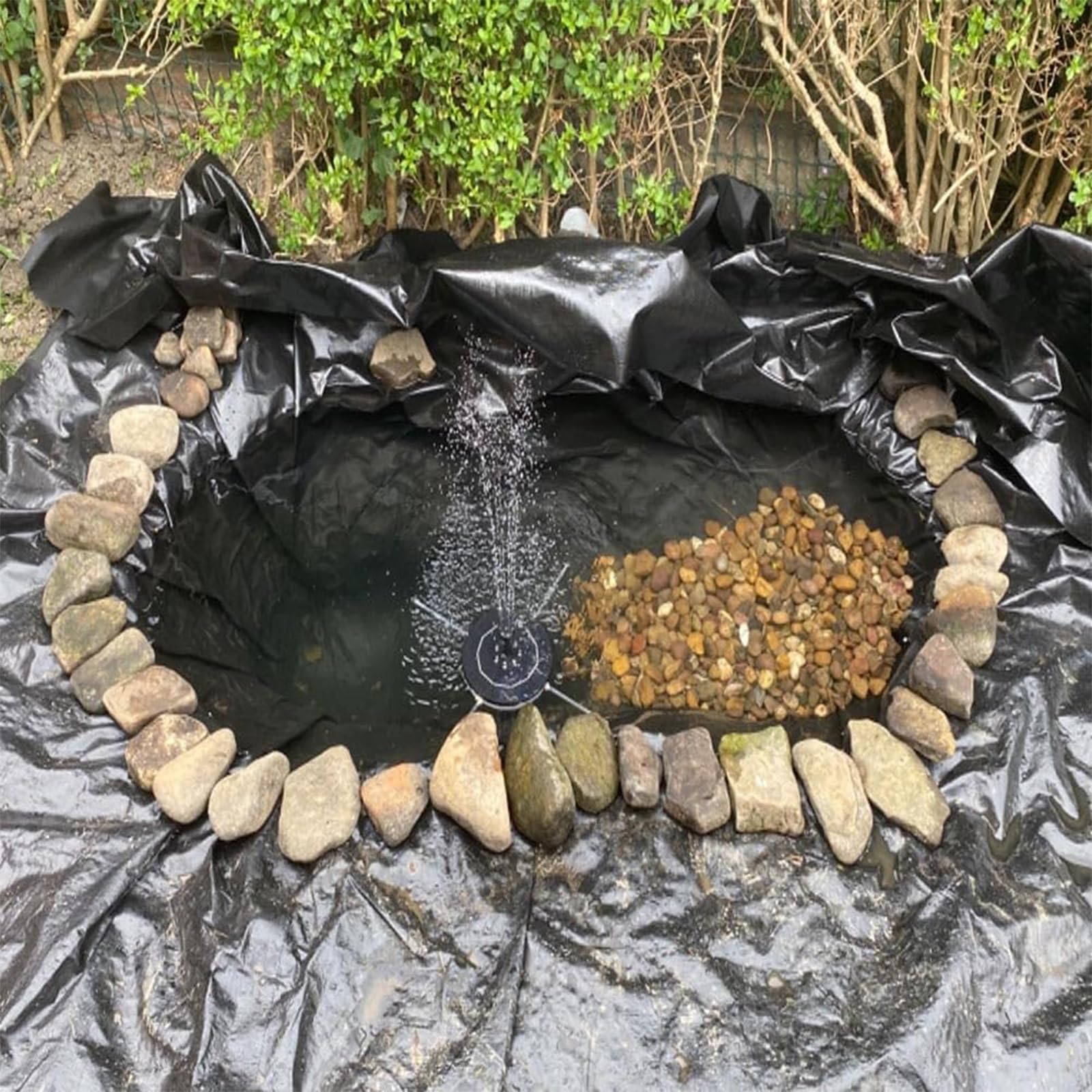 Telo Laghetto, HDPE Fodera Laghetto Flessibile Rivestimento per Laghetto