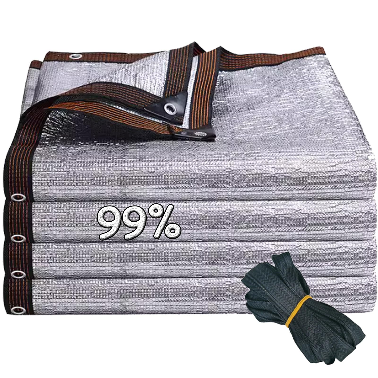 Lona de Malla Reflectante con 99% Protección UV anti calor para exterior