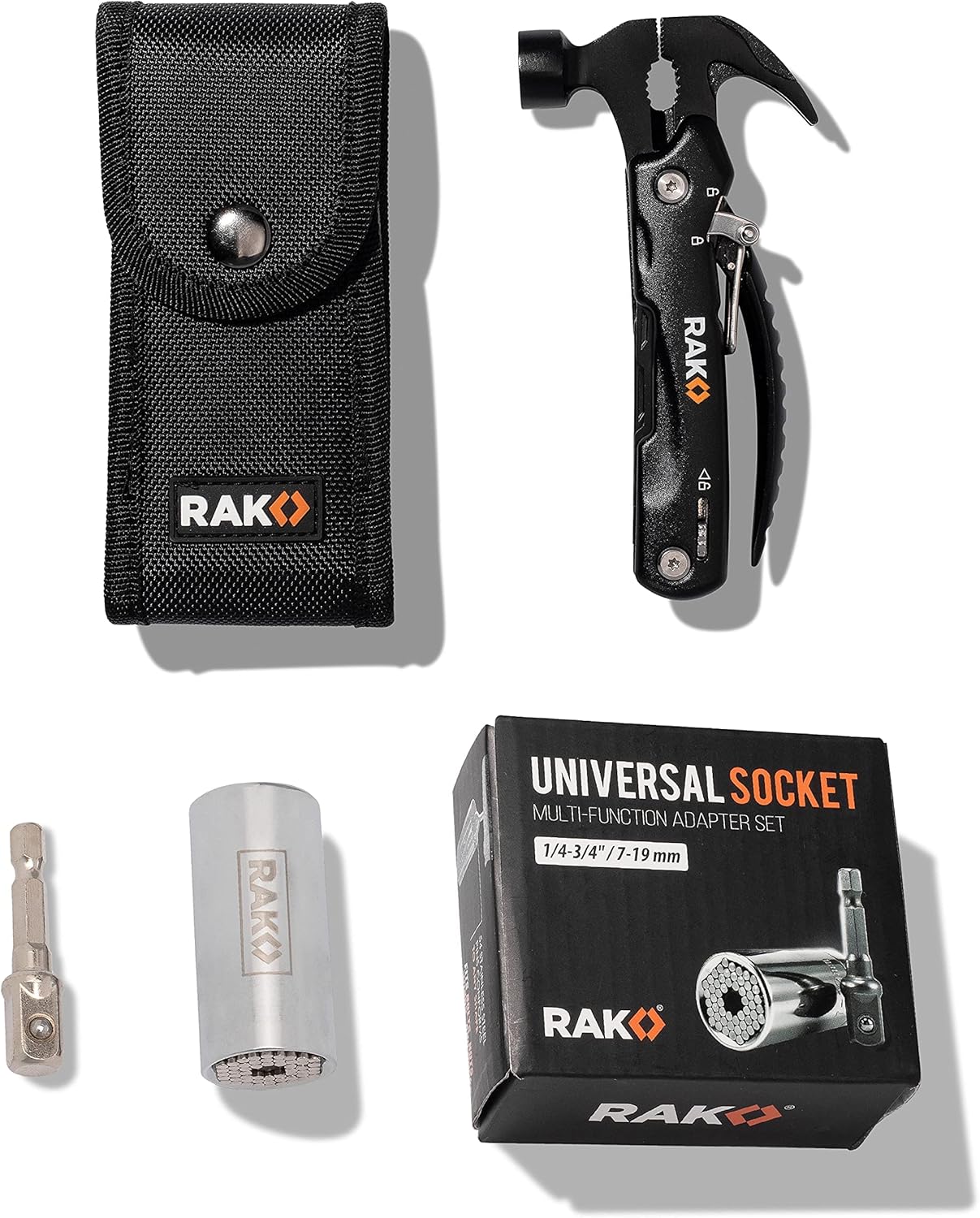 RAK Universal Socket Grip Bundle with Hammer MultiTool