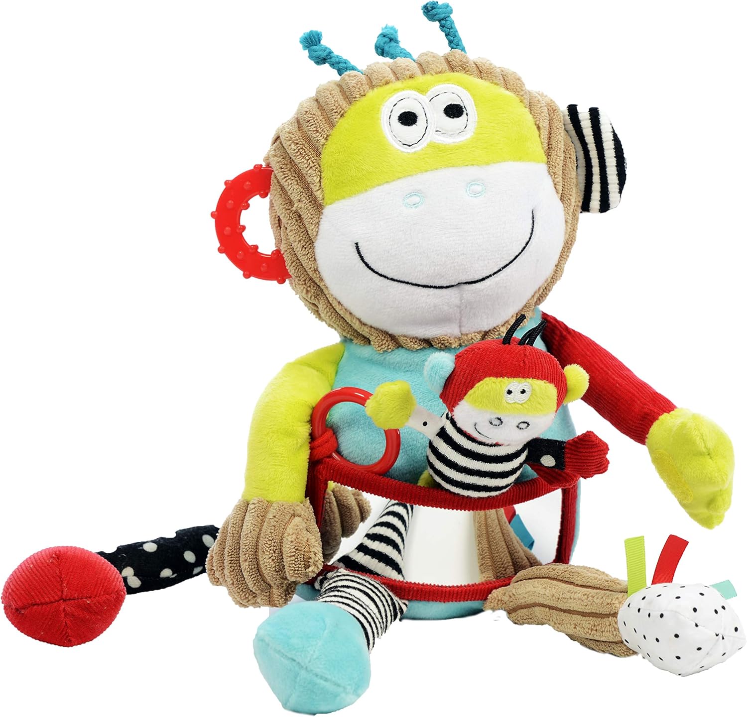 Dolce Play & Learn Monkey Interactive Stuffed Animal Plush toy 13 inch