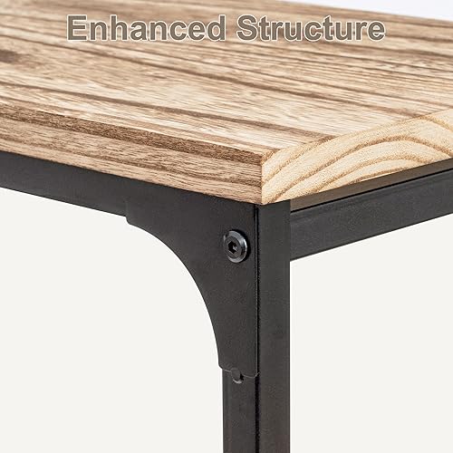 Miniatura 4 de Mesa auxiliar en forma de C, mesa de sofá, mesa de sofá, mesa auxiliar estrecha, mesa auxiliar pequeña bandeja de TV para sala de estar, dormitorio,