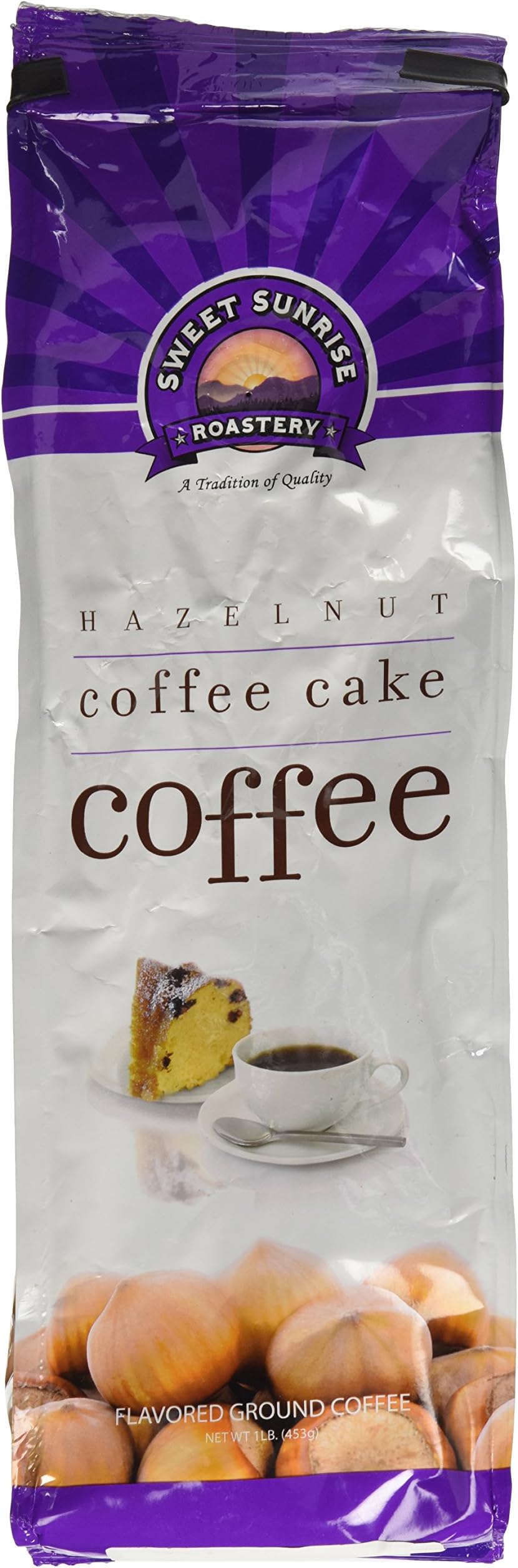 Hazelnut Coffee Cake Coffee, Ground, 1 Lb