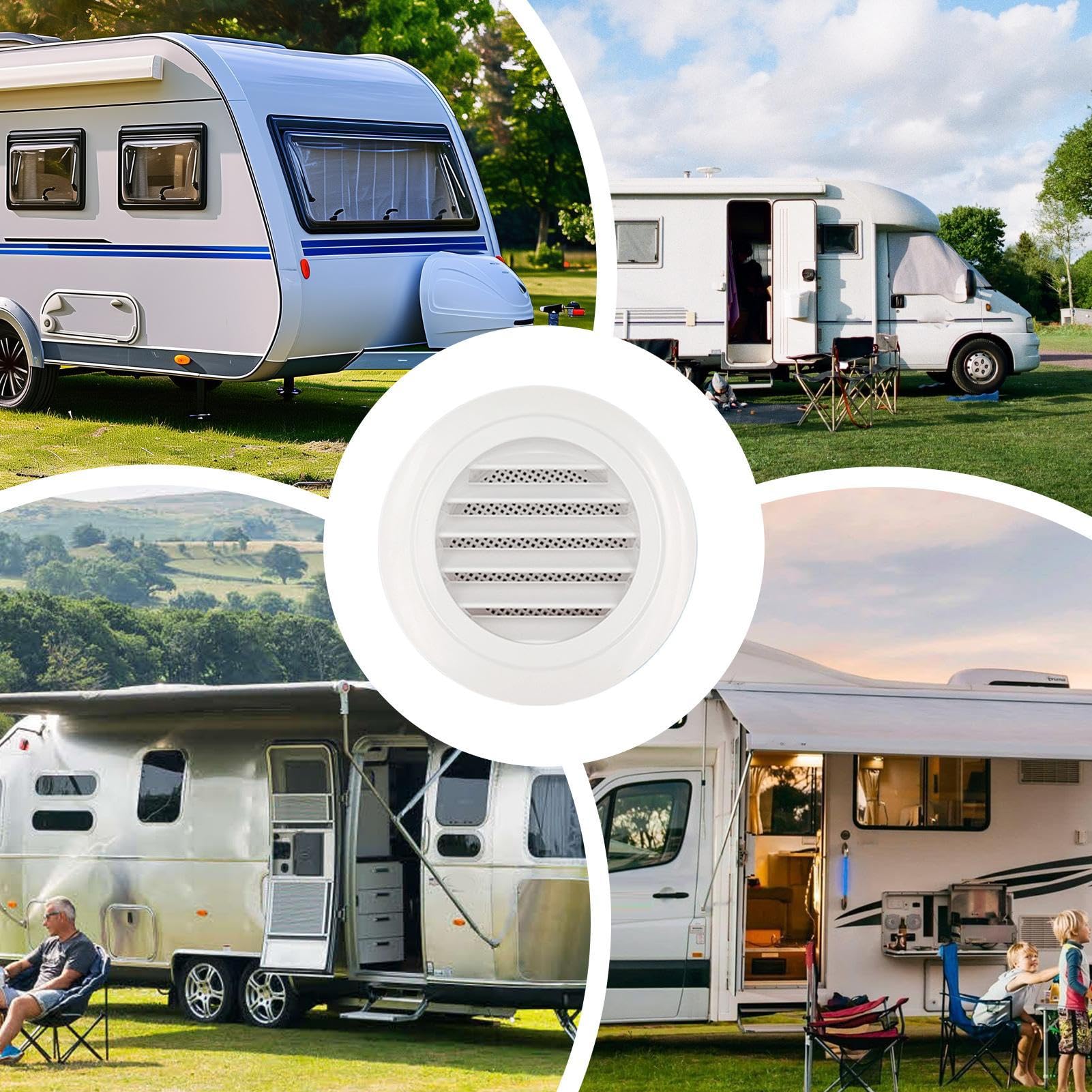 Cubierta de ventilación de CA de Repuesto para, Cubierta de Aire Acondicionado, Accesorios de caravanas, Piezas de ventilación para el hogar móvil para Vacaciones, Viajes, conducción Larga