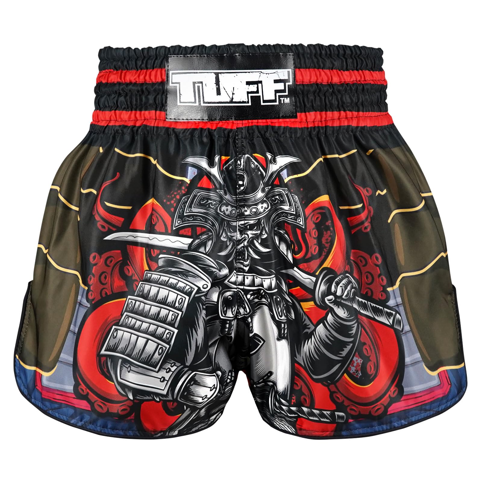 Tuff Sport Muay Thai-Box-Shorts, Retro-Stil, klassischer schmaler Schnitt, MMA, Kickboxen, Workout-Set, Kleidung, Training