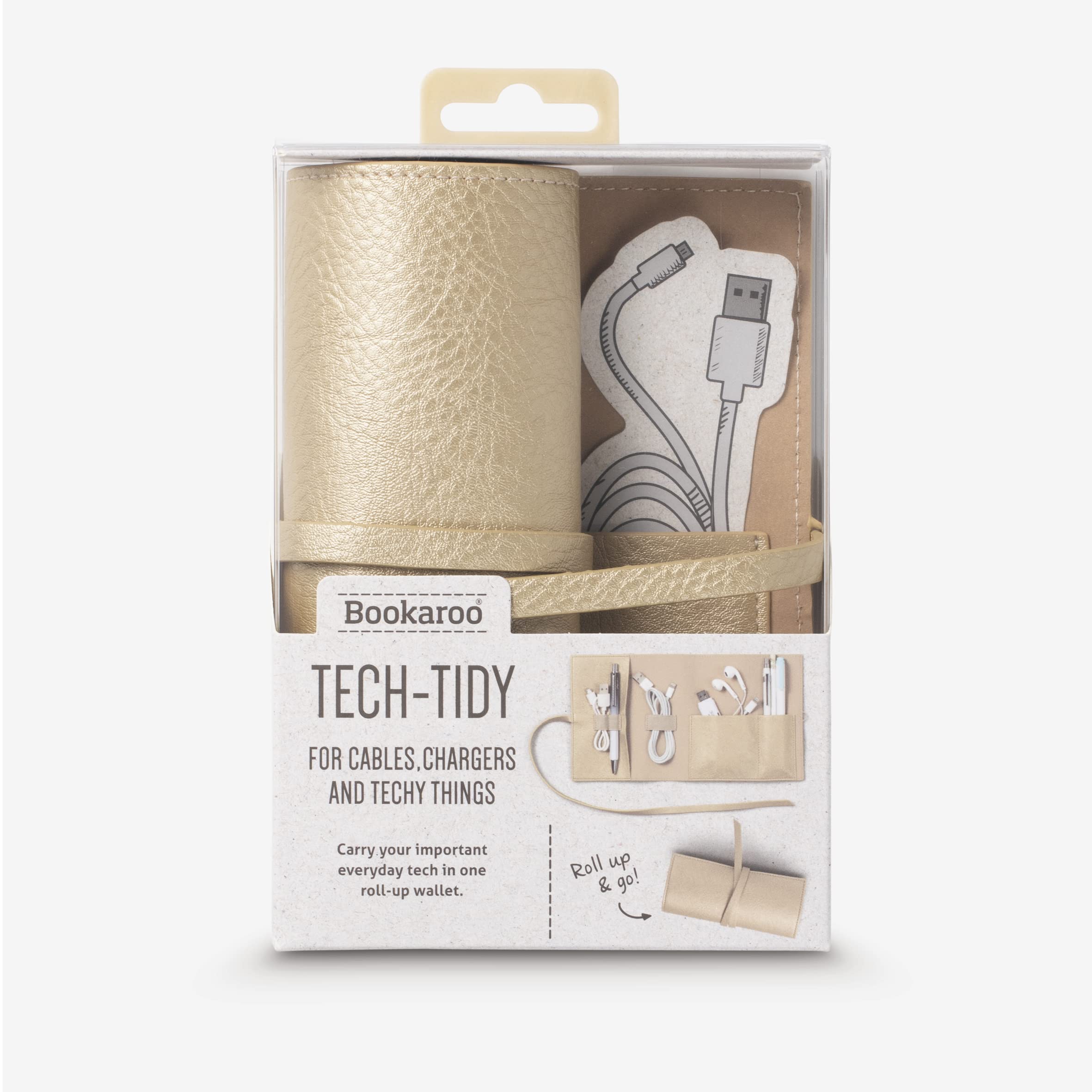 IF Bookaroo Travel Tech-Tidy - Gold
