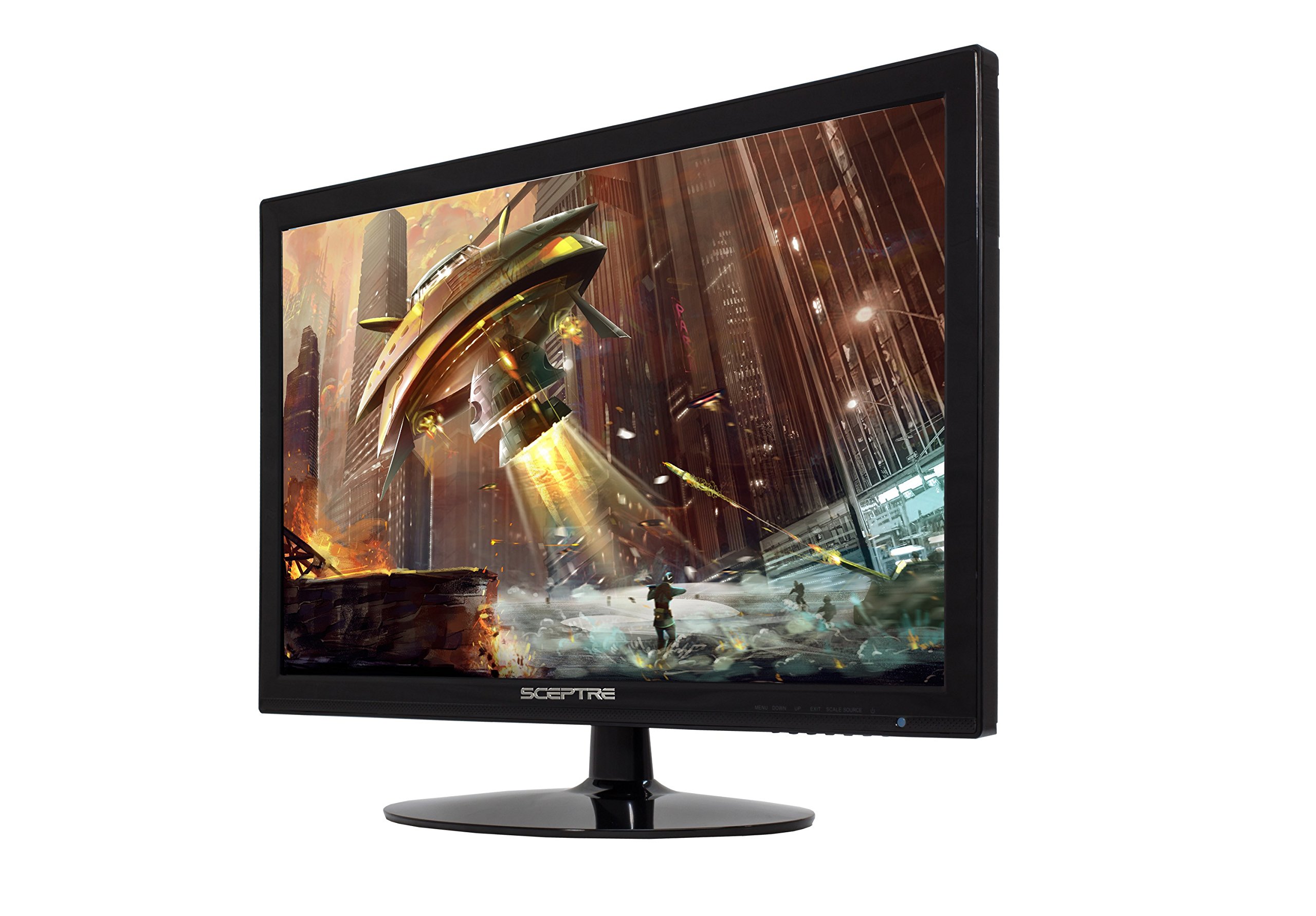 Sceptre 24 Inch Prime Monitor 99% sRGB Build-in Speakers HDMI x2 VGA, Machine Black 2025 (E248W Series)