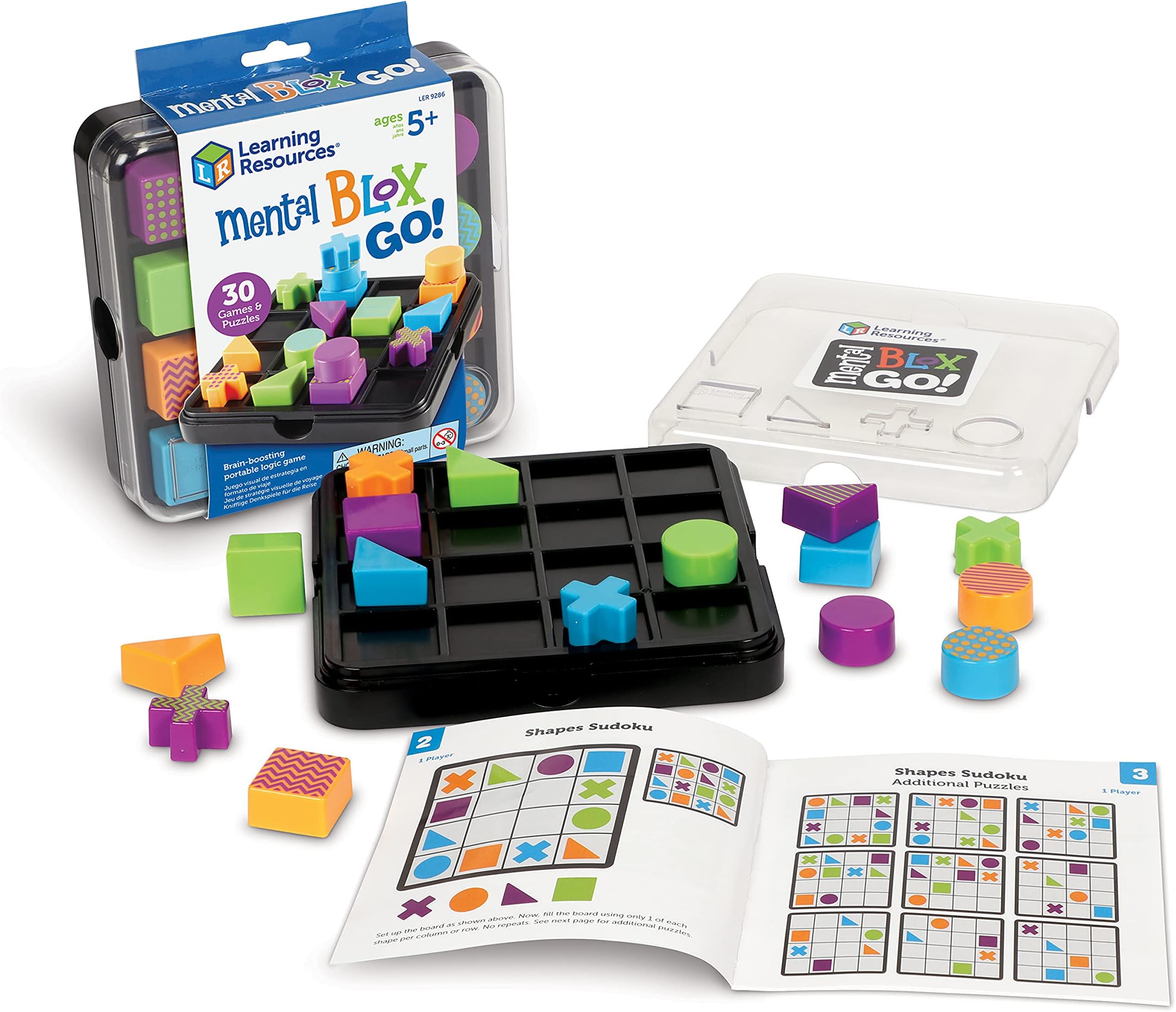 Mental Blox Go! - Ages 5+, Educational Travel Games for Kids, 3-D Brain Teaser and Puzzles, STEM, Critical Thinking for Kids