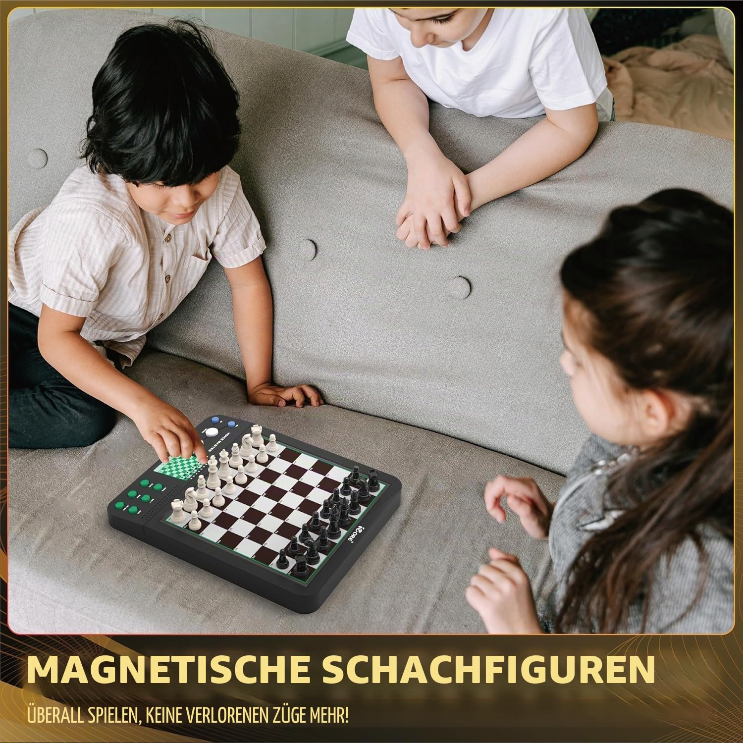 Electronic Chess Set Intelligente,und LED Sensorbeleuchtung der ideale Partner für Schachtraining und Unterhaltung geeignet für Anfänger bis Fortgeschrittene