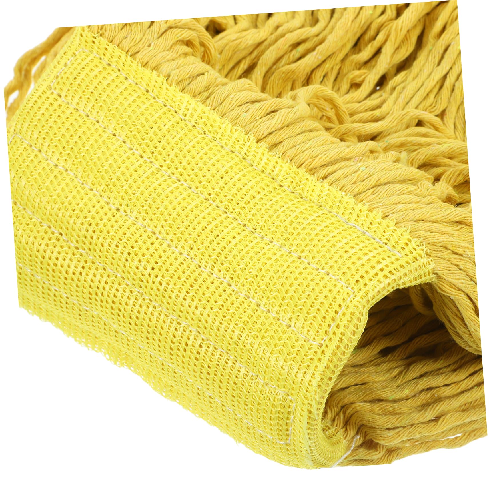 UKCOCO Recambio De Fregona Absorbente 2 Unidades De Hilo De Algodón Lavable Para Limpieza Mopa Suelos Duros y Cerámica, Almohadillas Reutilizables Hogar, Repuesto Práctico Amarillo y Verde