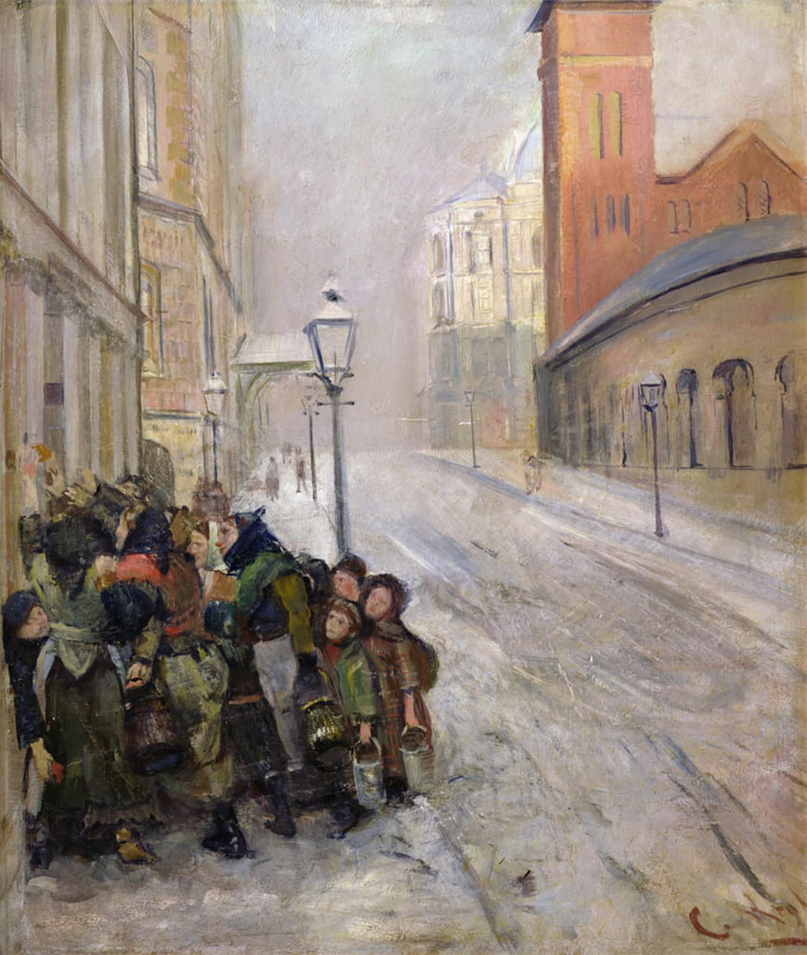 SERENDIPITP Vintage Wall Art Canvas Nordic Poster Canvas Print Picture the Battle for Survival by Christian Krohg Wall Art Poster for Home Decor 60x90cm