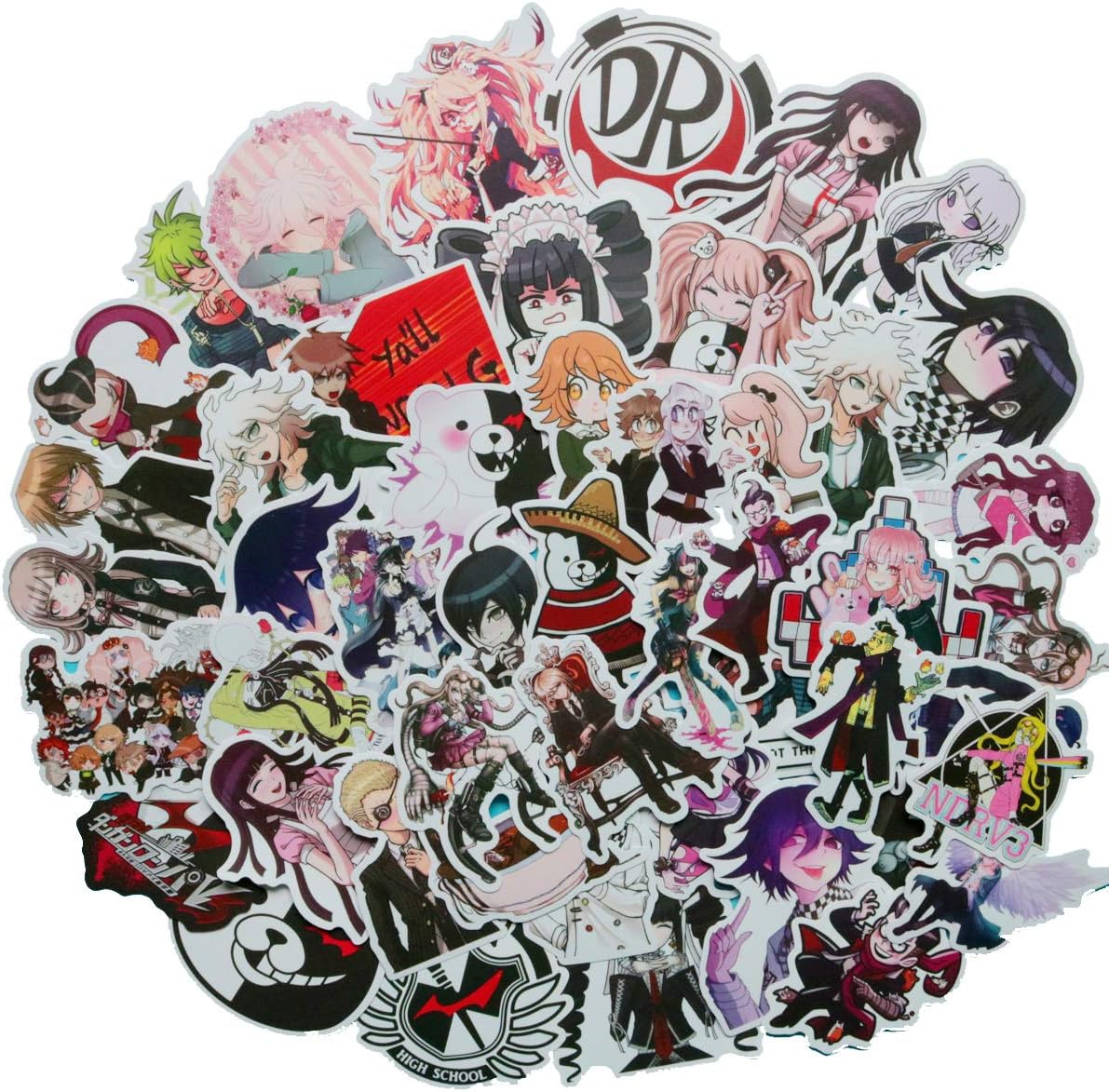 Amazon.com: 50PCS Game Danganronpa Stickers for Laptop and Computer ...